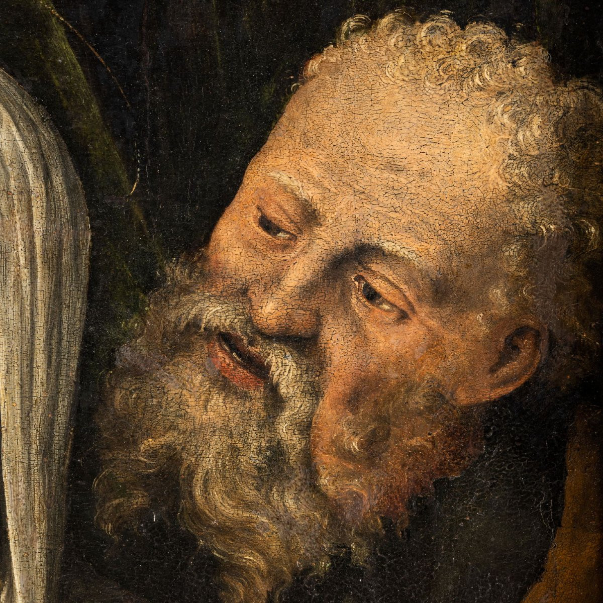 Dipinto antico: Sacra Famiglia, arte sacra XVI sec. Scuola di Bartolomeo Ramenghi Tavola -photo-1