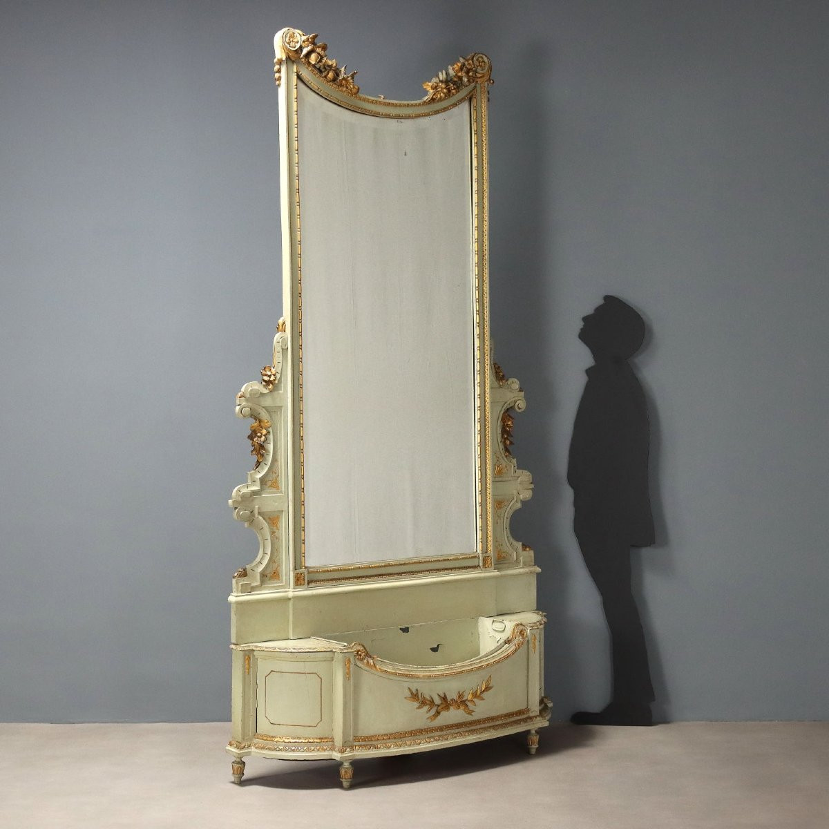 Specchiera in Stile Neoclassico Italia Fine XIX Secolo-photo-2