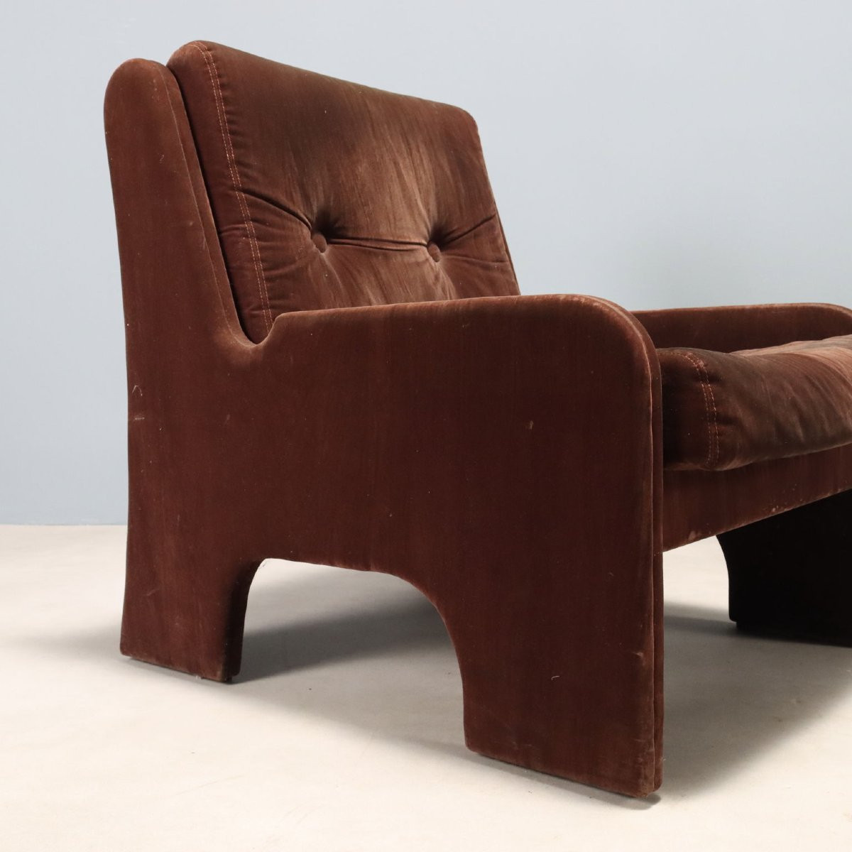 Gruppo di Poltrone Vintage Anni 70-photo-2