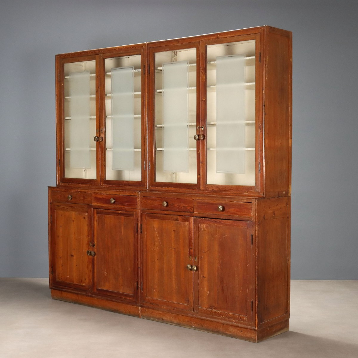 Libreria in Larice Italia Metà XIX Secolo