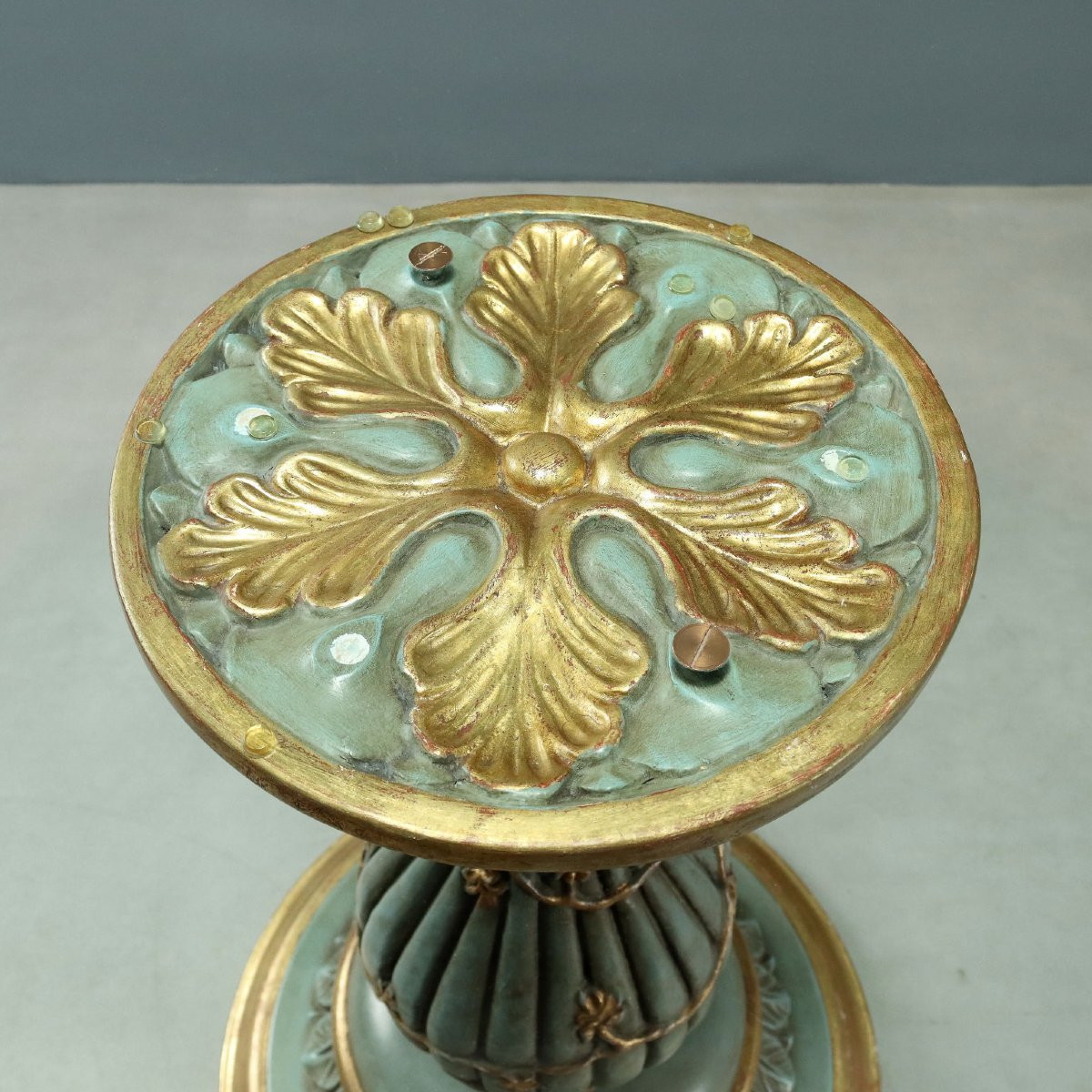 Tavolo Tondo con Piano in Vetro-photo-1