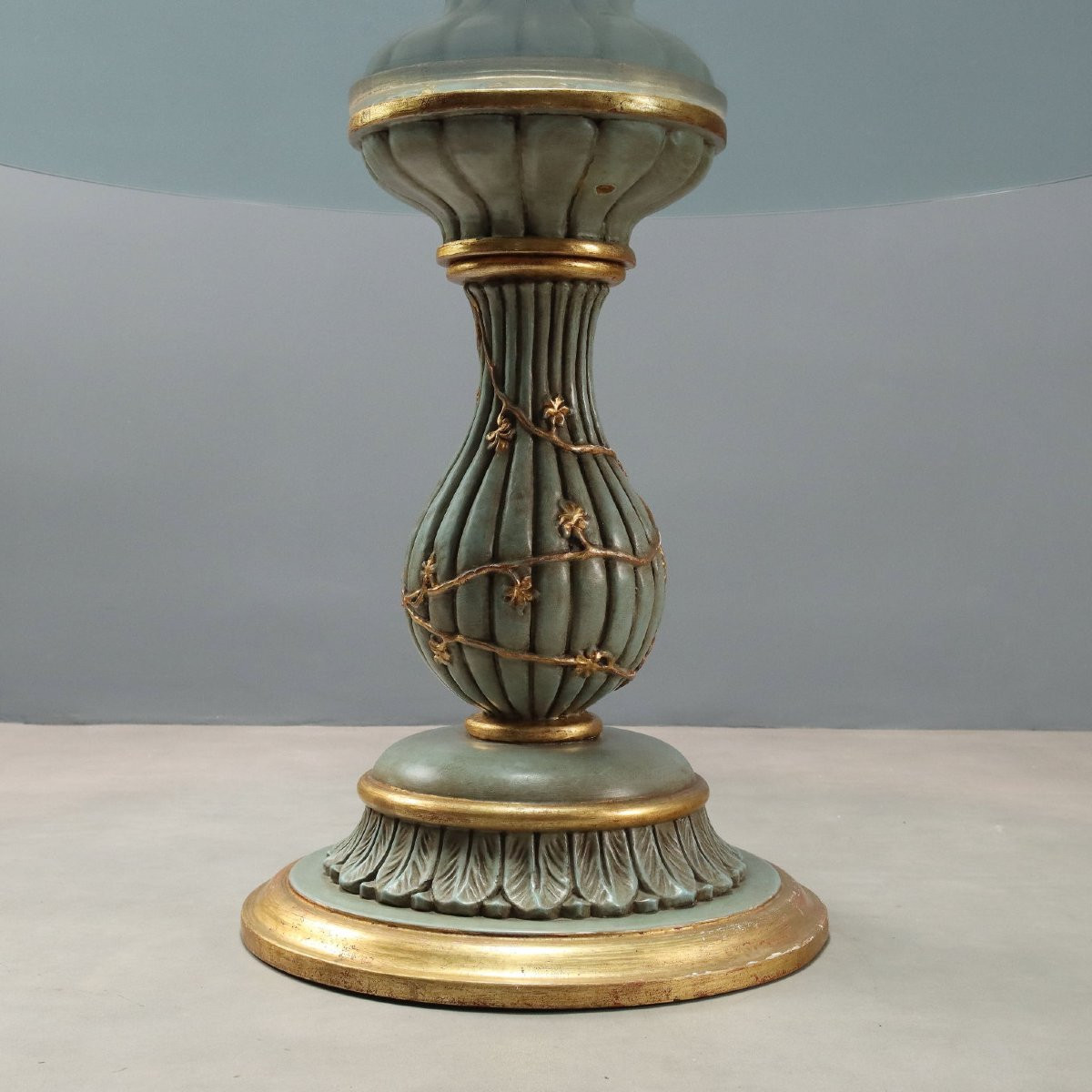 Tavolo Tondo con Piano in Vetro-photo-3