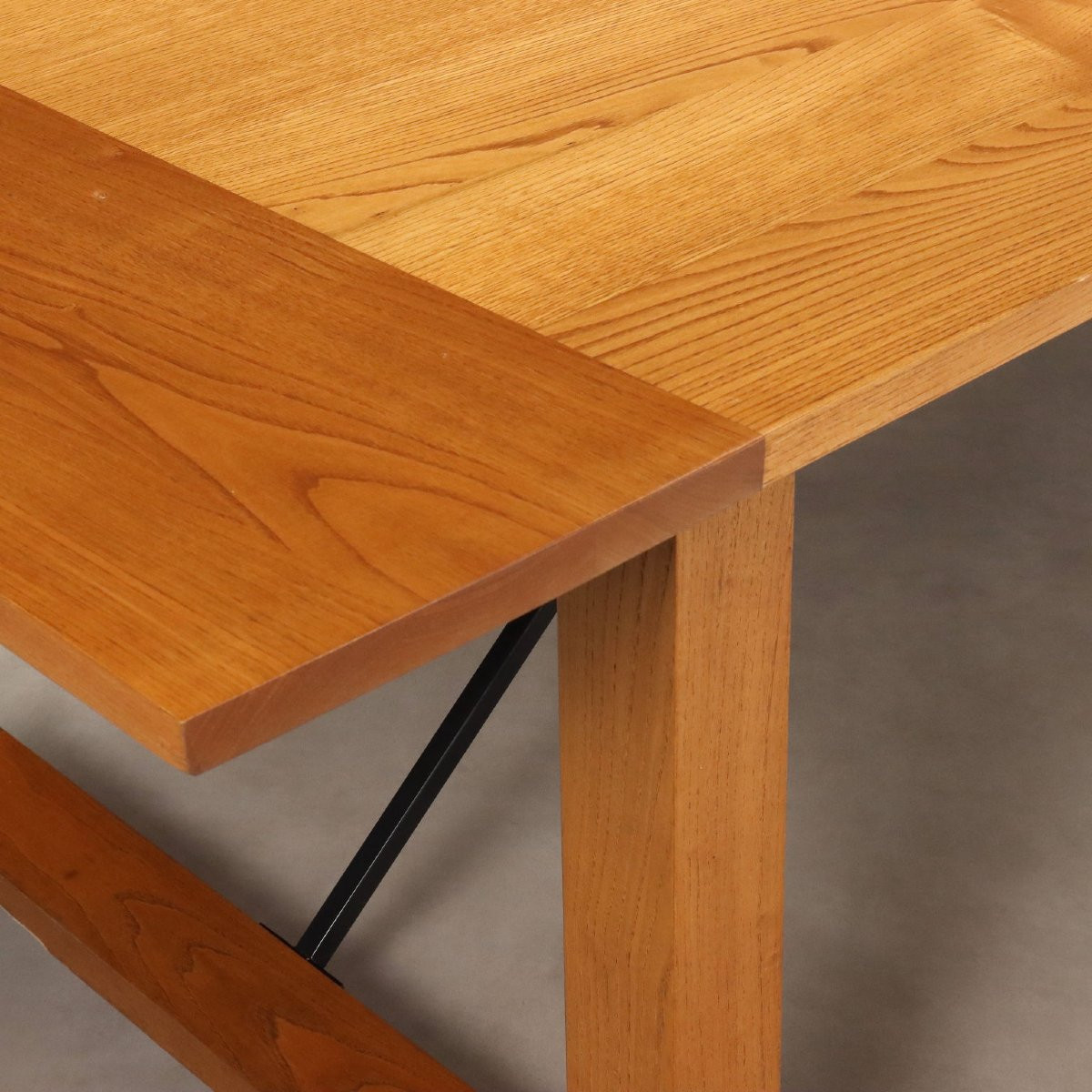 Grande Tavolo in Legno di Rovere Italia XX Secolo-photo-1