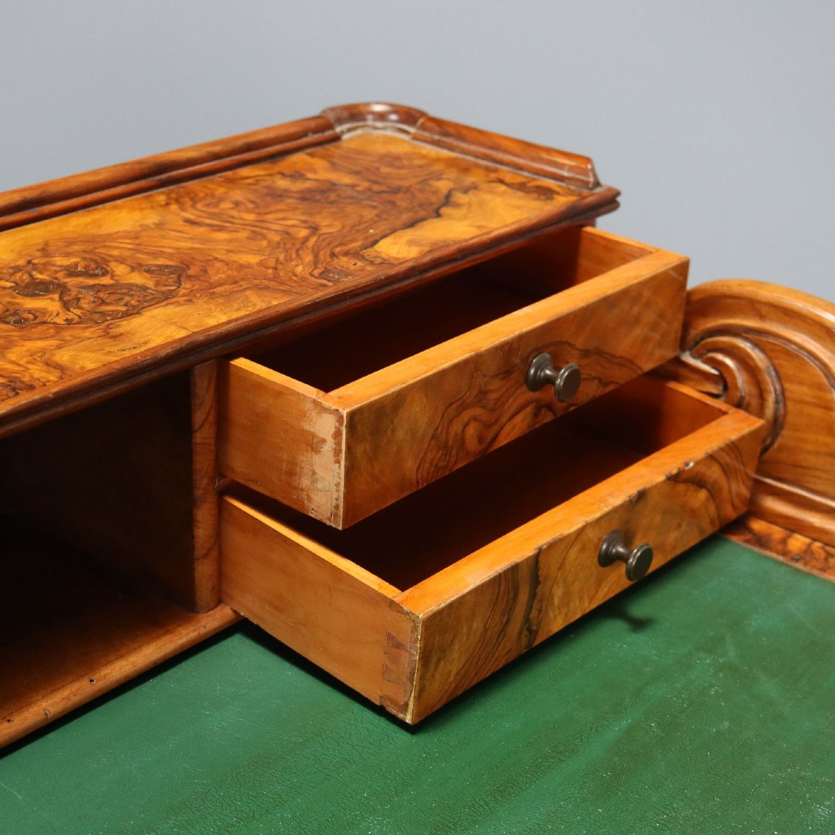 Scrittoio Luigi Filippo in Noce Italia, secondo quarto XIX Secolo-photo-2