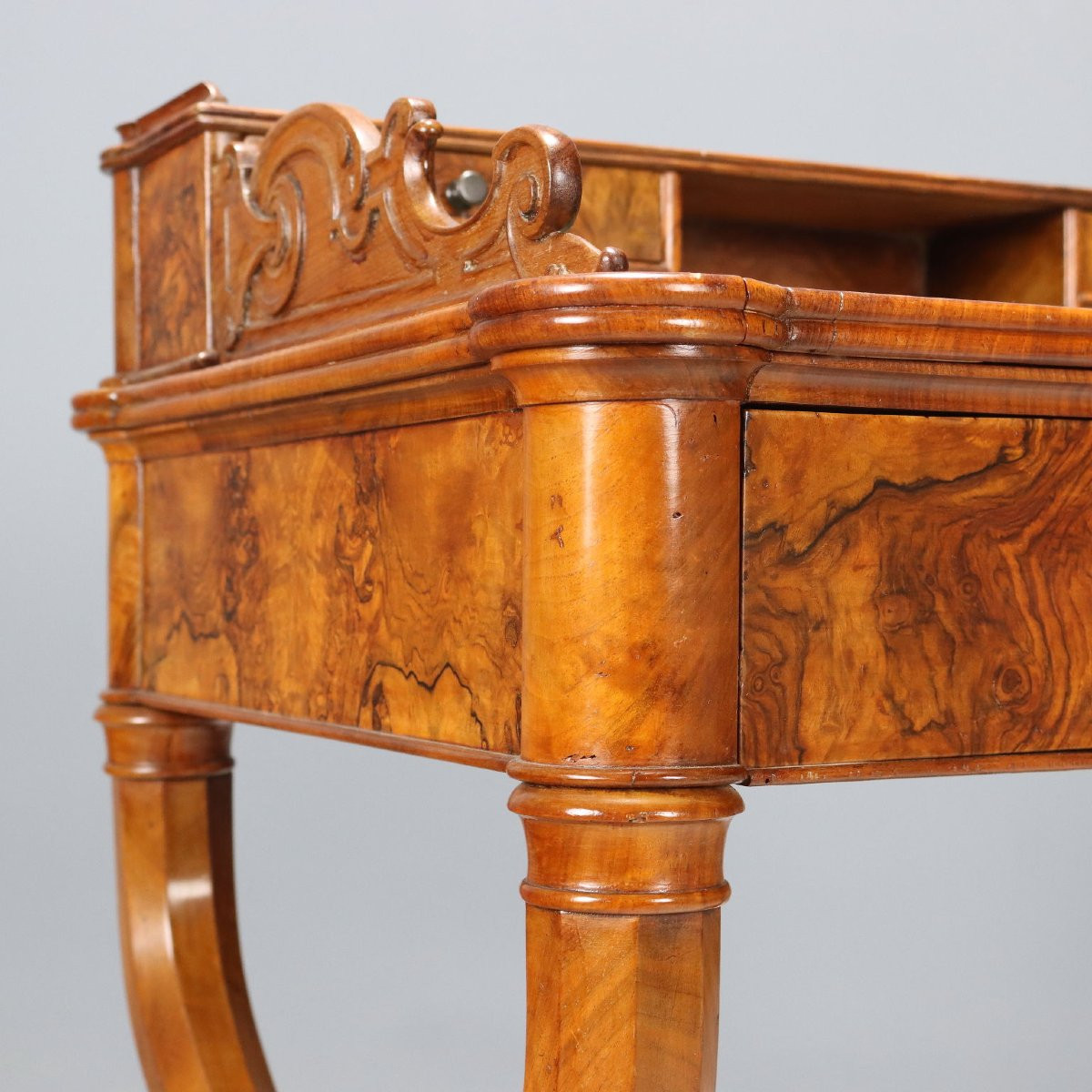 Scrittoio Luigi Filippo in Noce Italia, secondo quarto XIX Secolo-photo-3