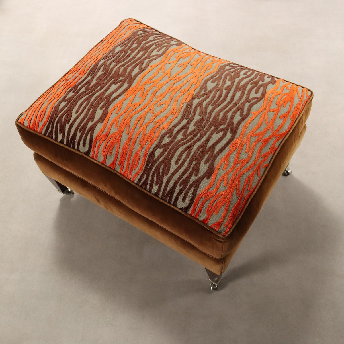 Coppia di Poltrone con Pouf Italia XX Secolo-photo-4