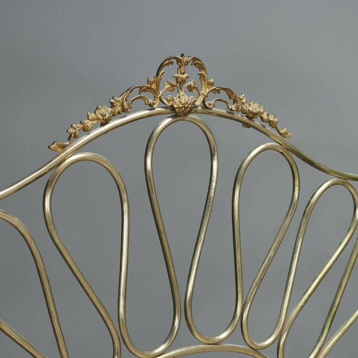 Letto in Ottone Italia, fine XIX Secolo-photo-1