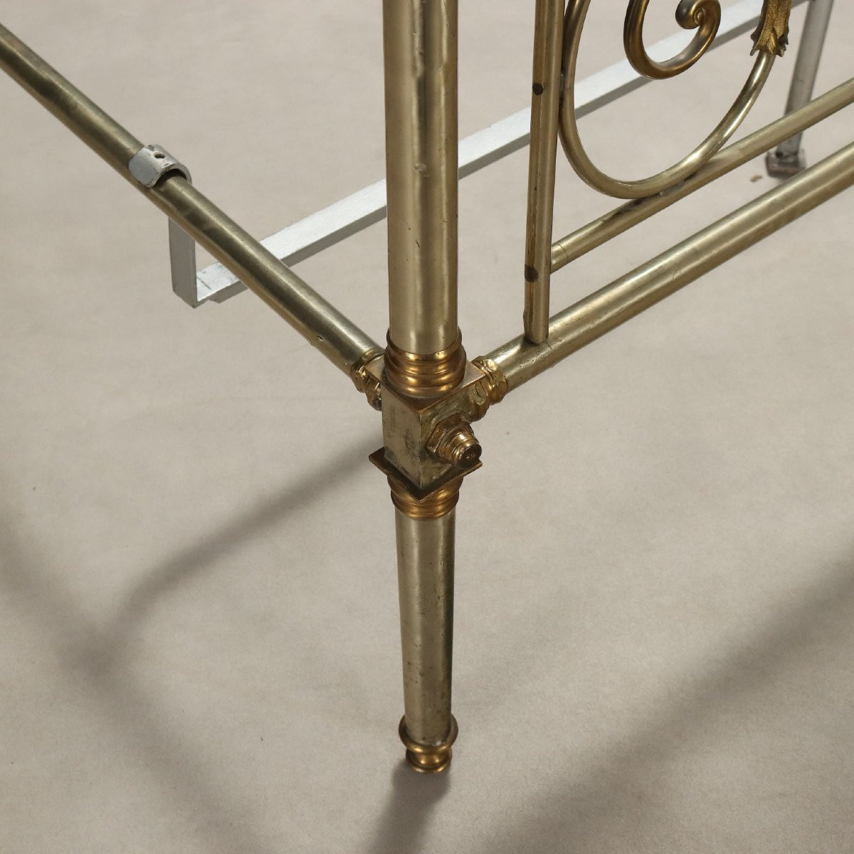 Letto in Ottone Italia, fine XIX Secolo-photo-5