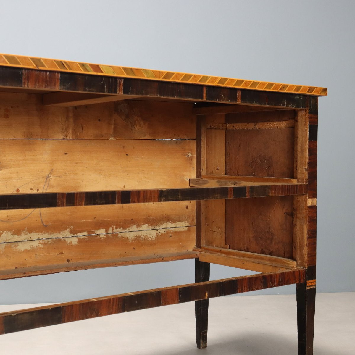 Comò Neoclassico in Ulivo Toscana Seconda Metà XVIII Secolo-photo-6