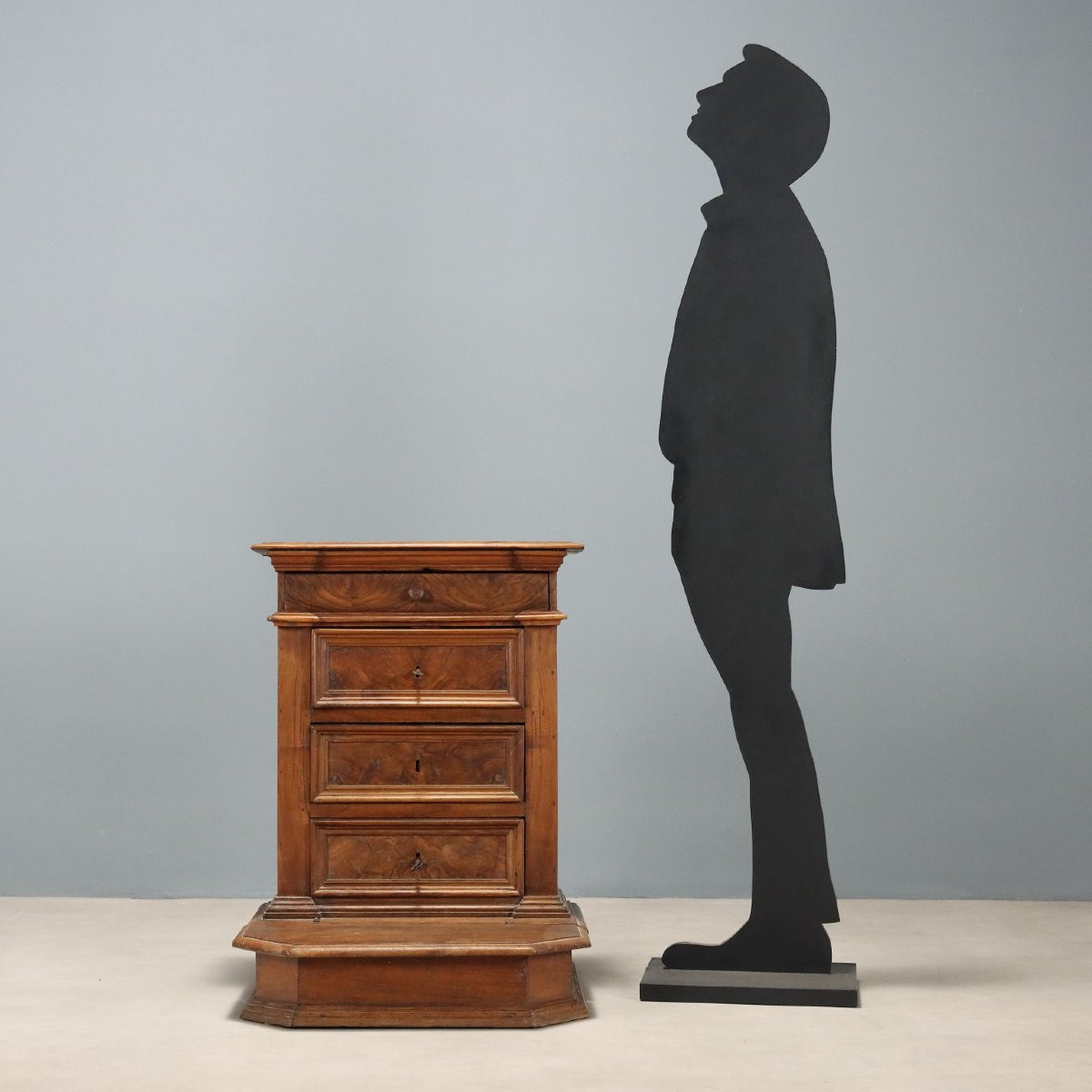 Inginocchiatoio Barocco in Noce Italia Inizio XVIII Secolo-photo-2