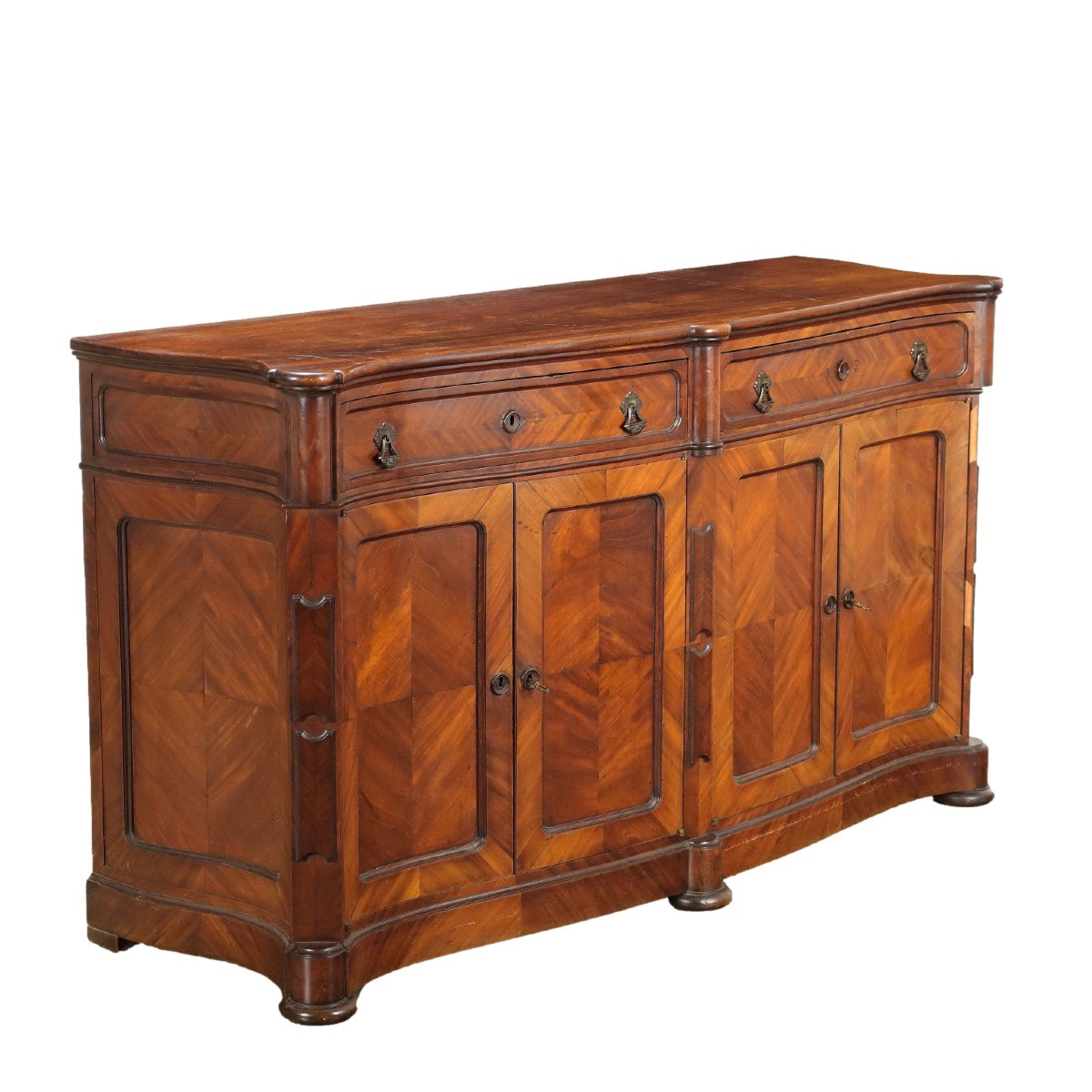 Credenza Umbertino in Mogano Italia Fine XIX Secolo