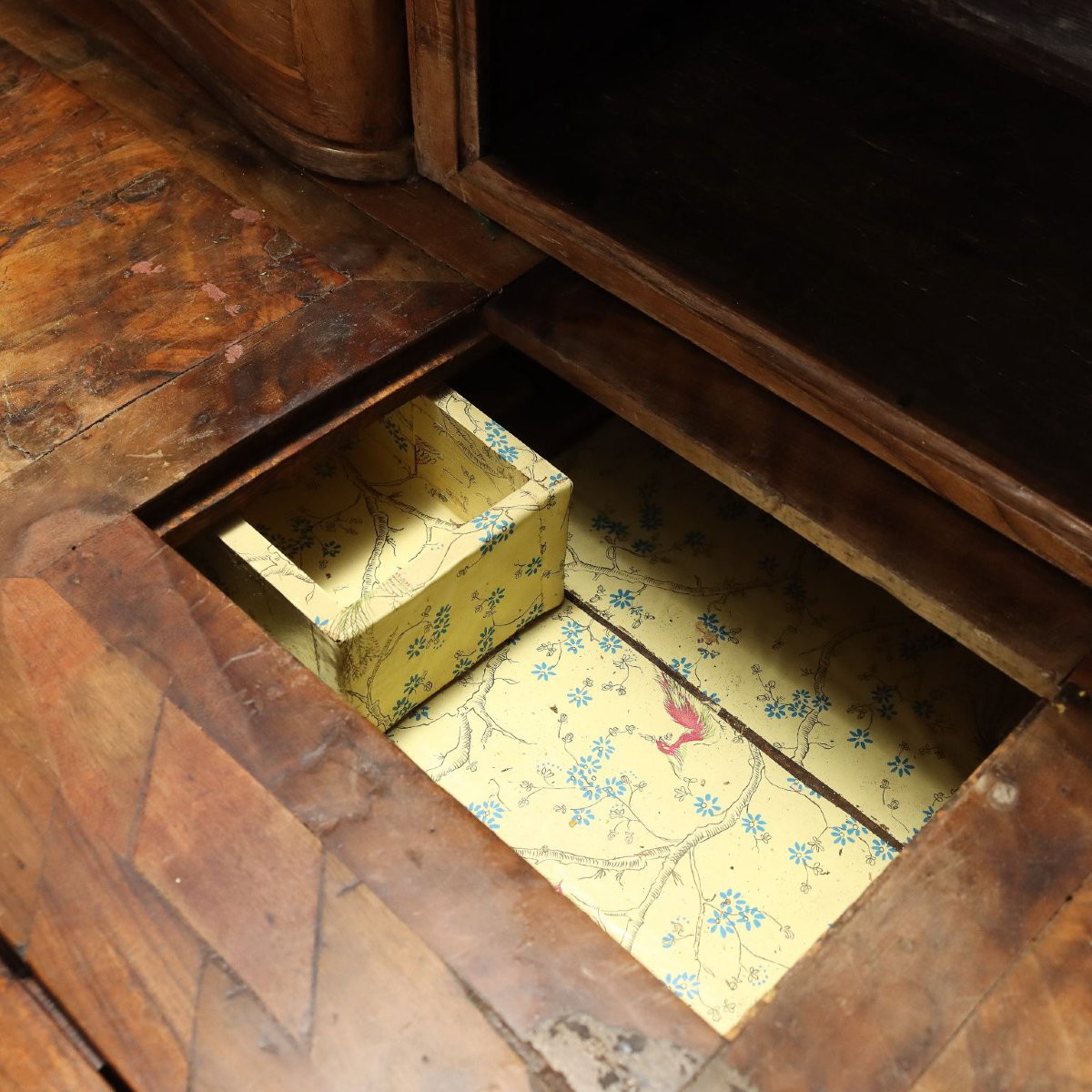 Ribalta Barocca in Noce e Piuma di Noce Centro Italia XVII Secolo-photo-3