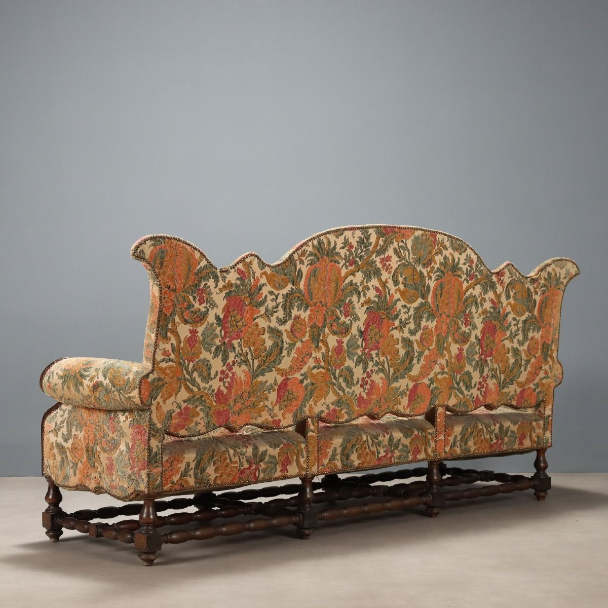 Divano Barocco in Noce Italia Fine XVIII Secolo-photo-5