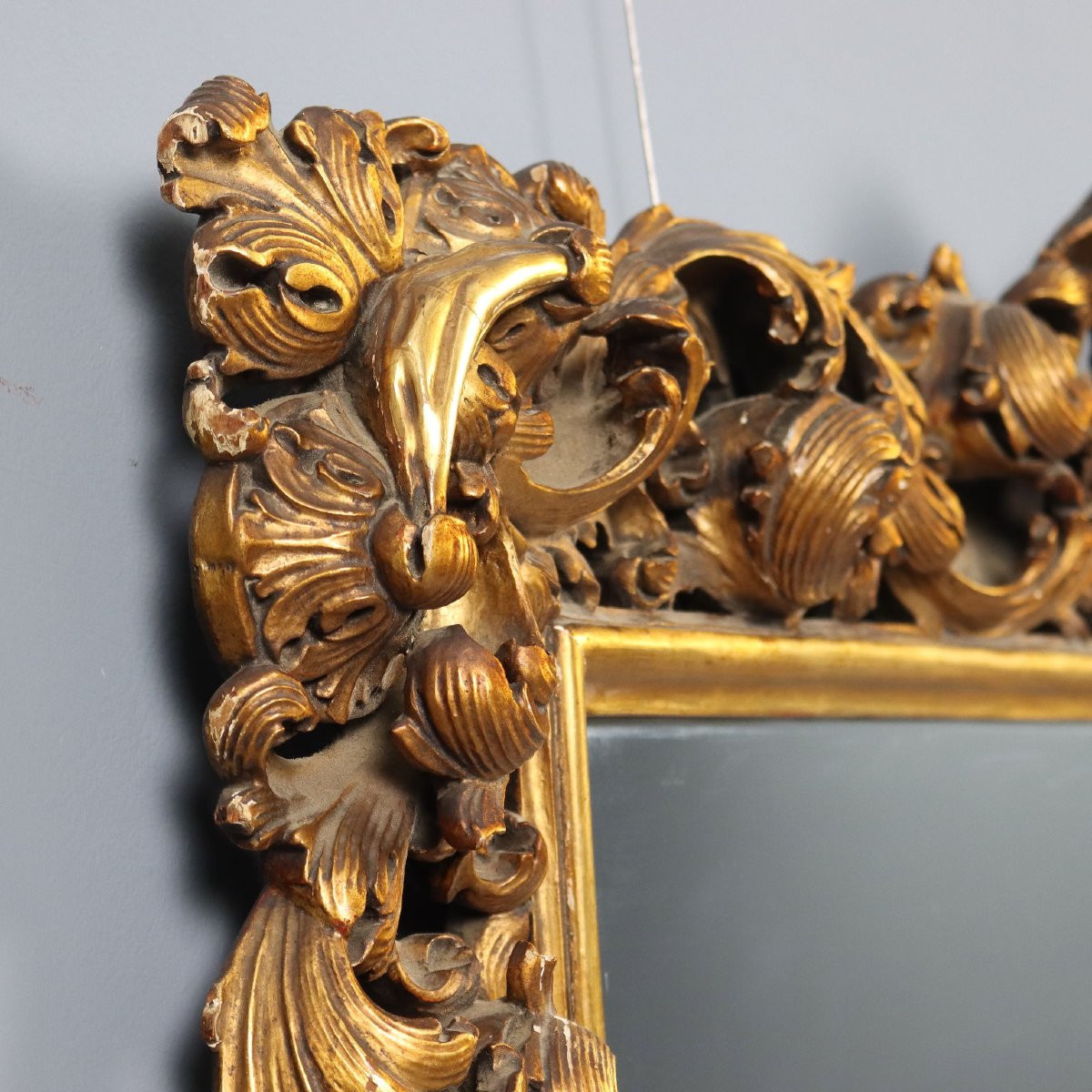 Specchiera in Stile Barocco Italia Inizio XX Secolo-photo-5
