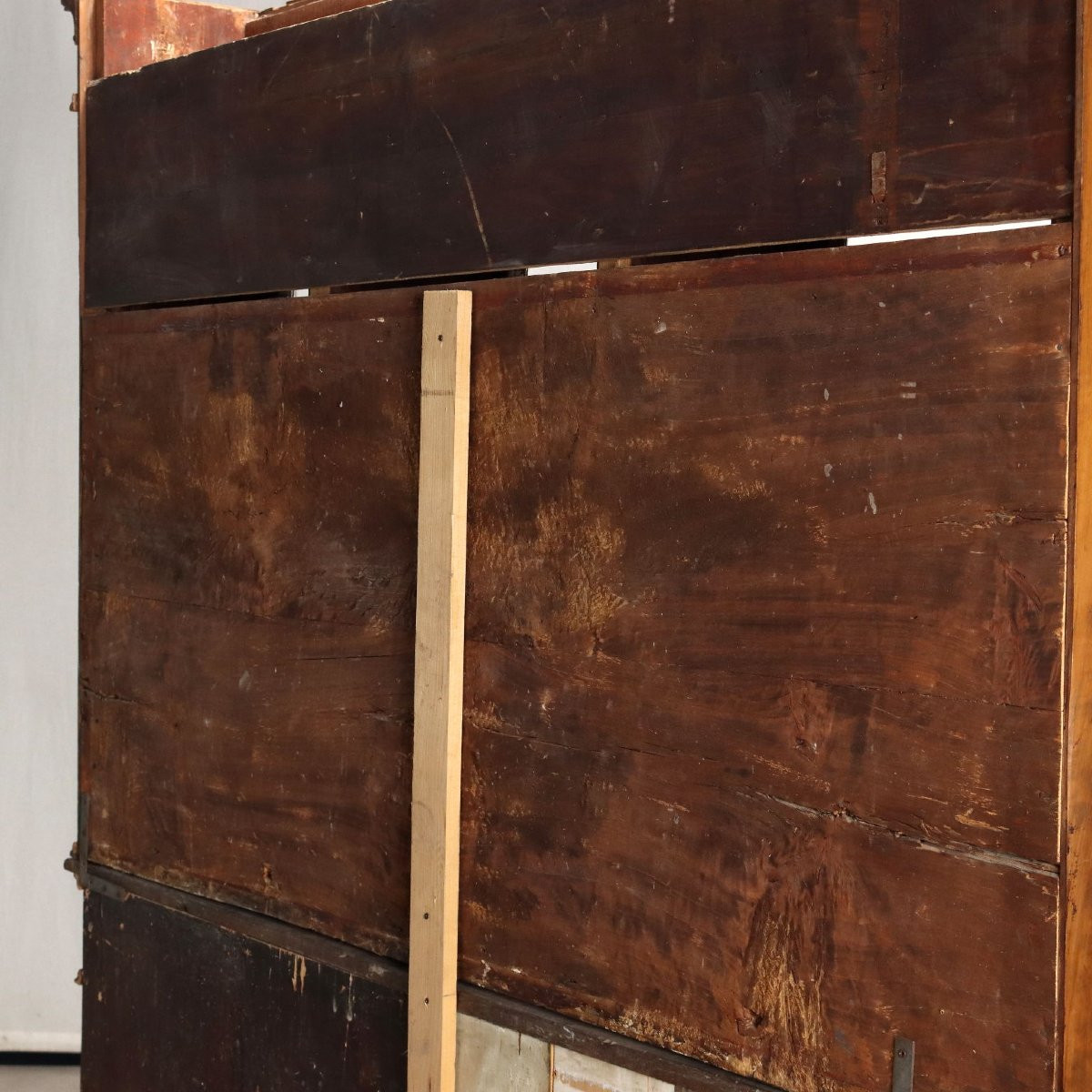 Libreria in Noce costruita con Legni Antichi Italia Fine XIX Secolo-photo-4