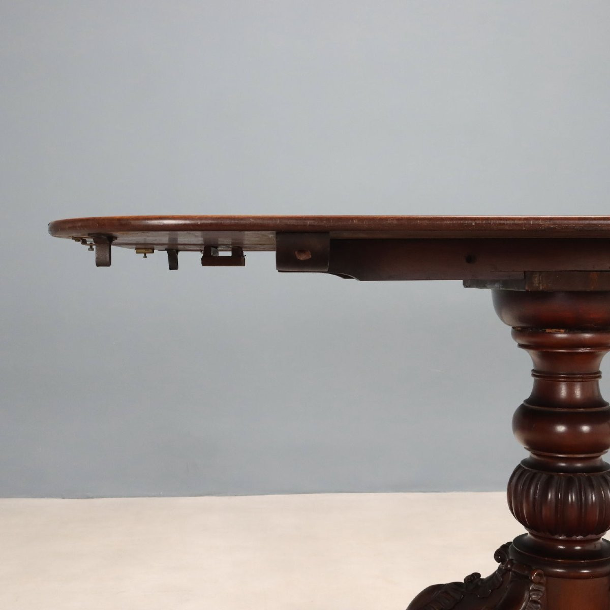 Coppia di Tavoli Vittoriani in Mogano Inghilterra Terzo Quarto XIX Secolo-photo-4