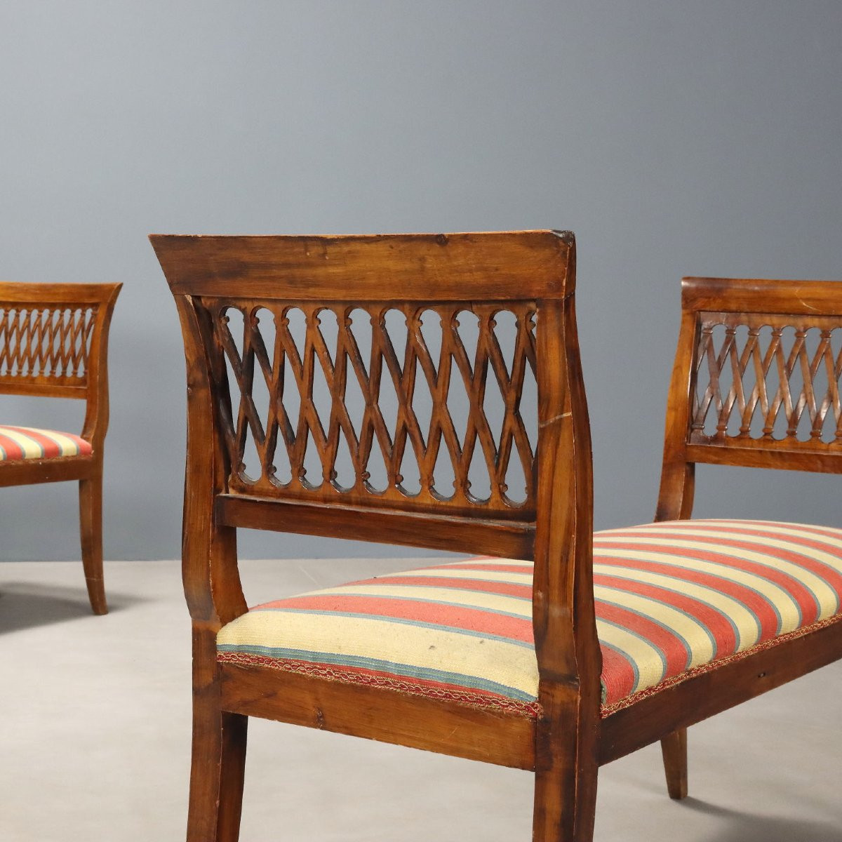 Coppia di Panche Italia, inizio XX Secolo-photo-3