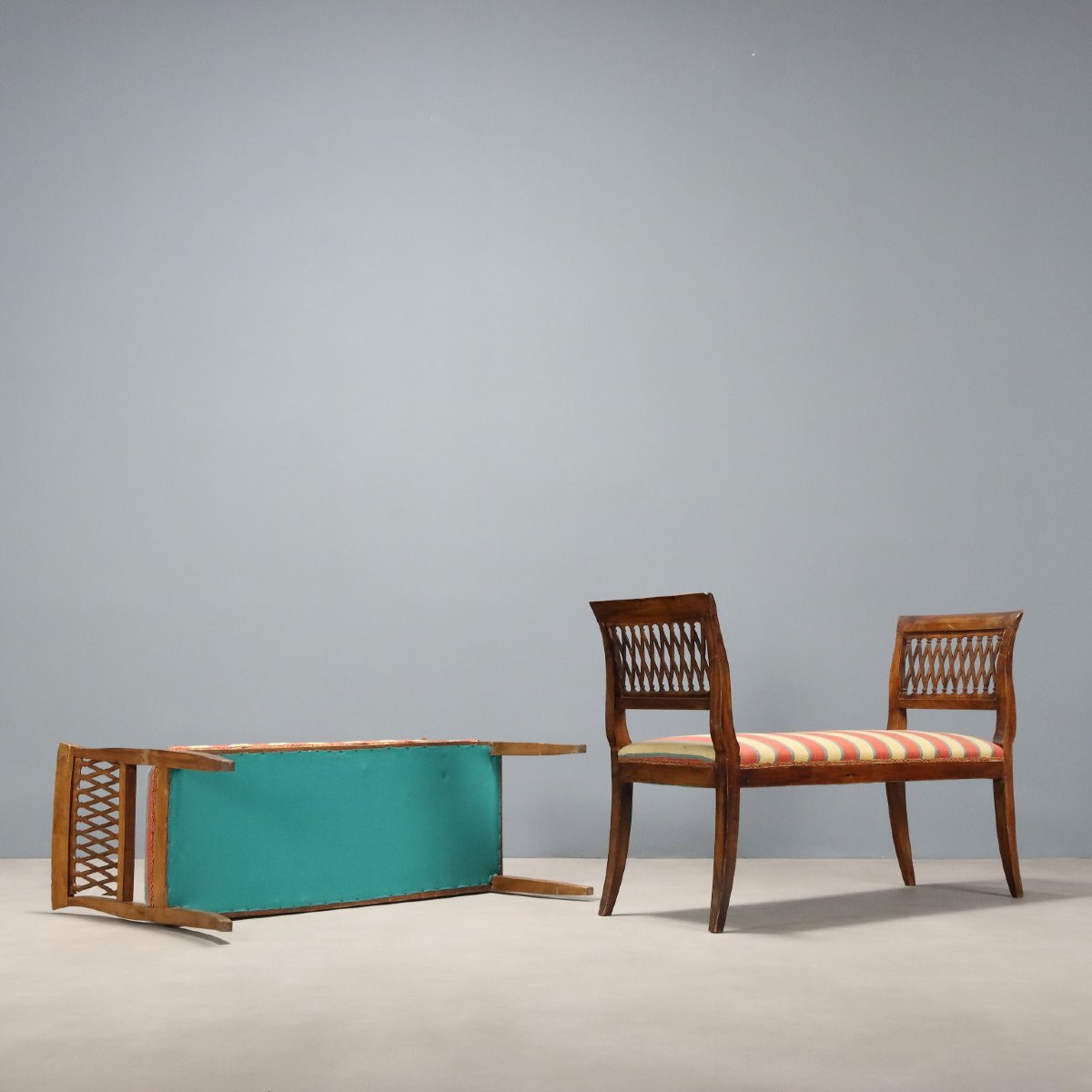 Coppia di Panche Italia, inizio XX Secolo-photo-4