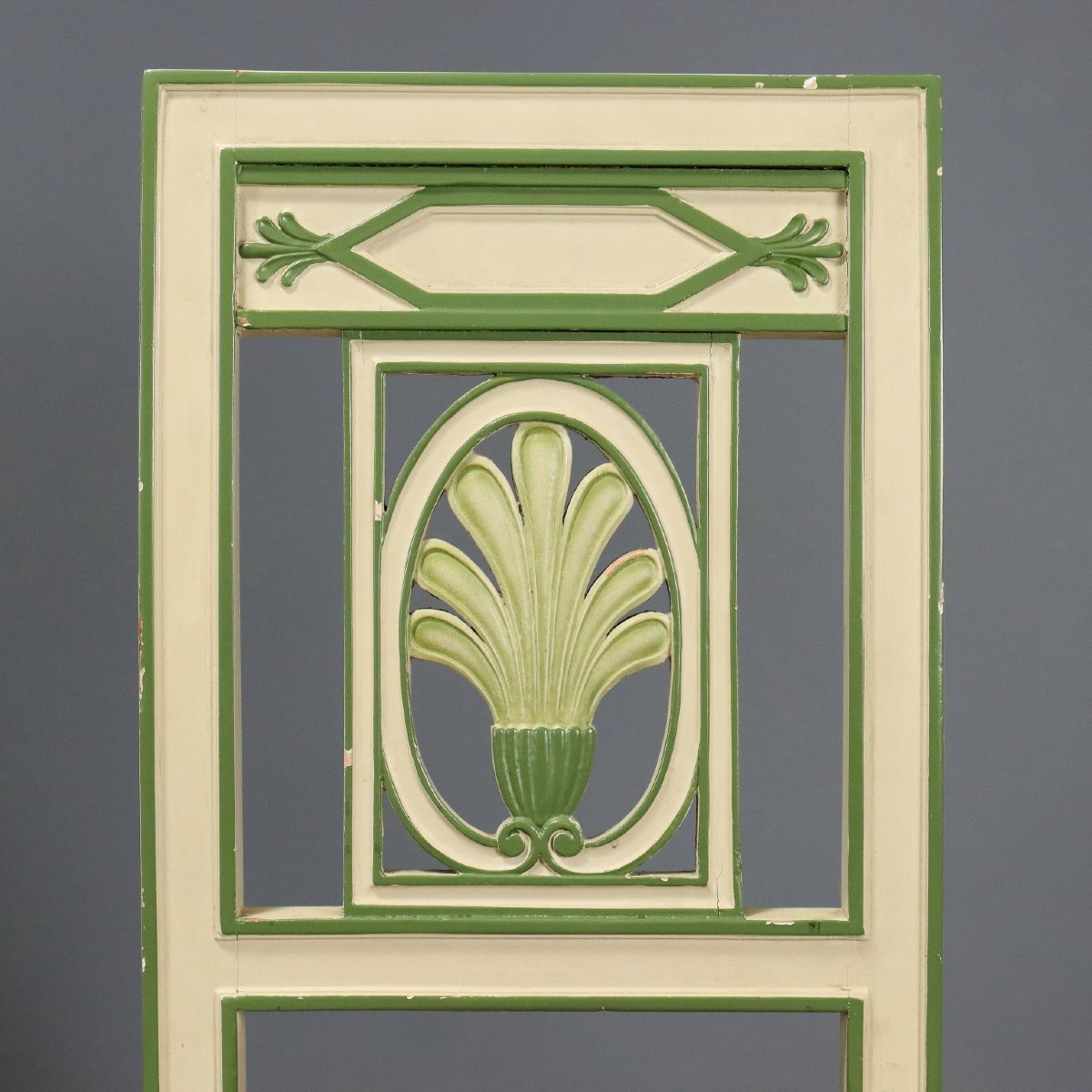 Gruppo di Sette Sedie in Stile Neoclassico Italia XX Secolo-photo-2