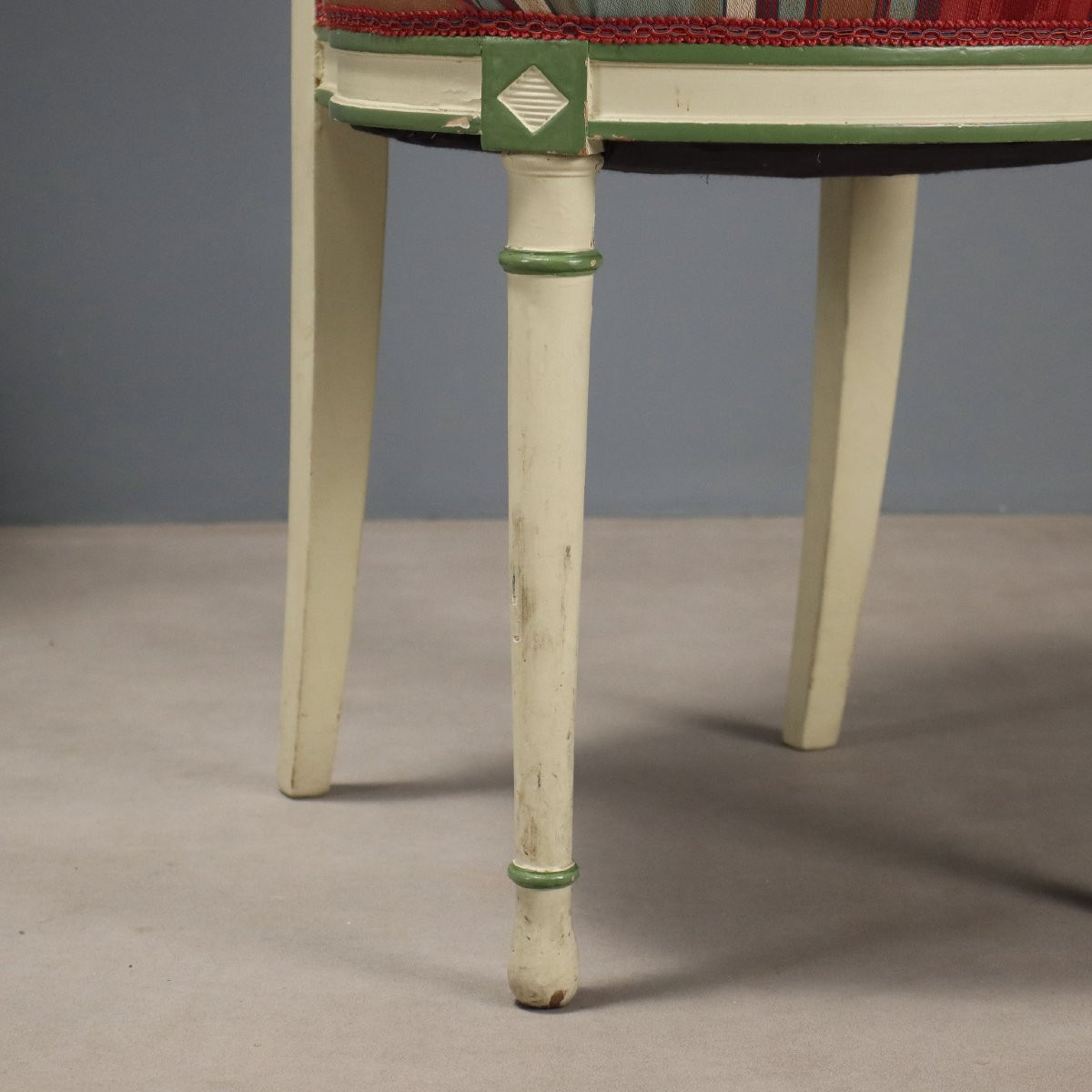 Gruppo di Sette Sedie in Stile Neoclassico Italia XX Secolo-photo-4