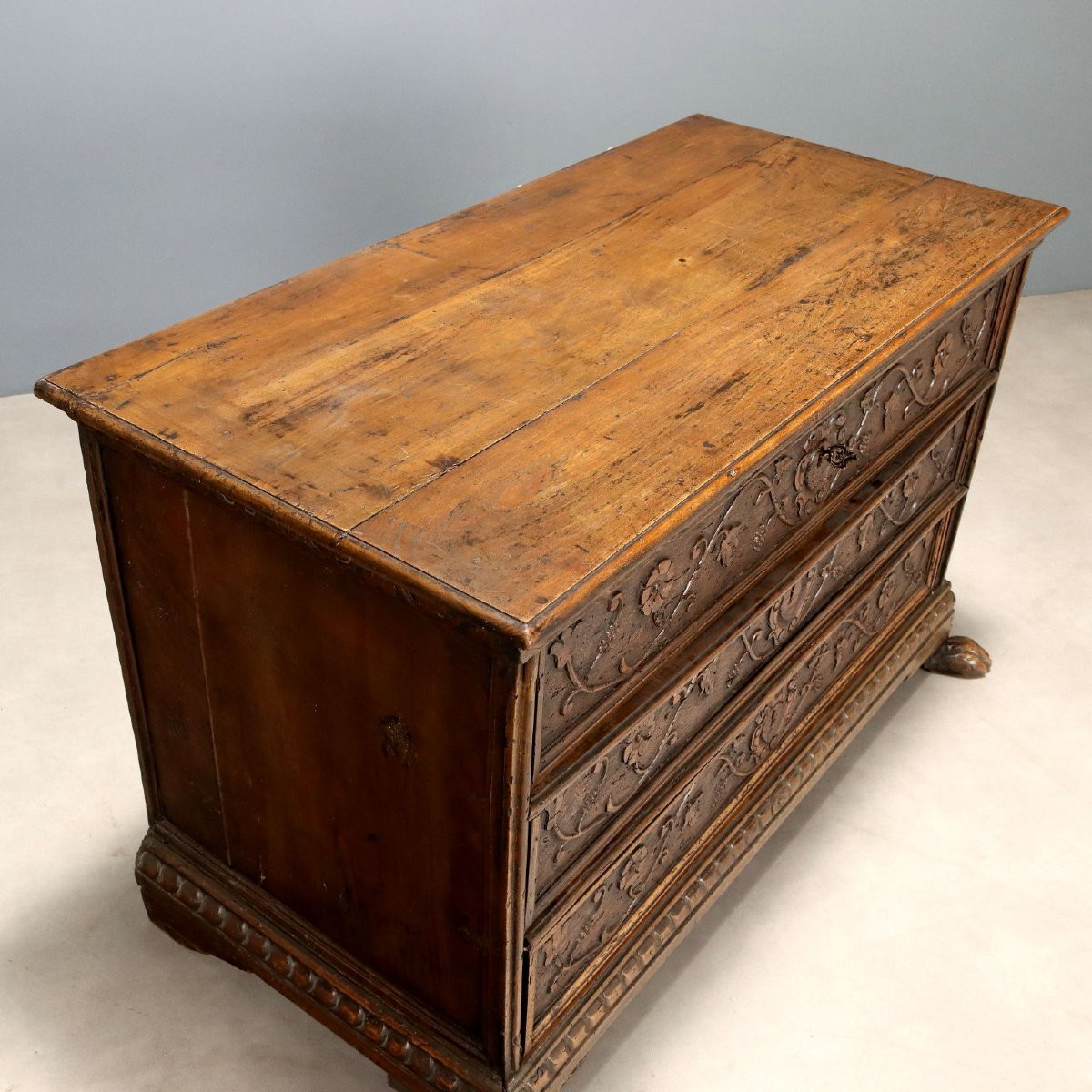 Cassettone Barocco in Noce Italia Primo Quarto XVIII Secolo-photo-3
