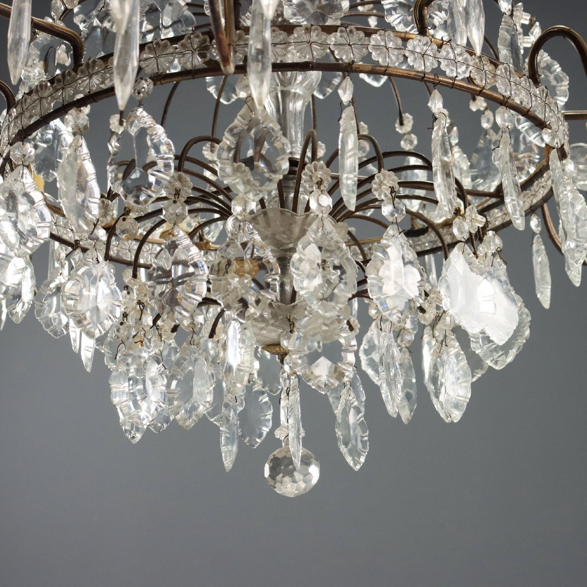 Coppia di Lampadari a Dodici Luci Italia Inizio XX Secolo-photo-1