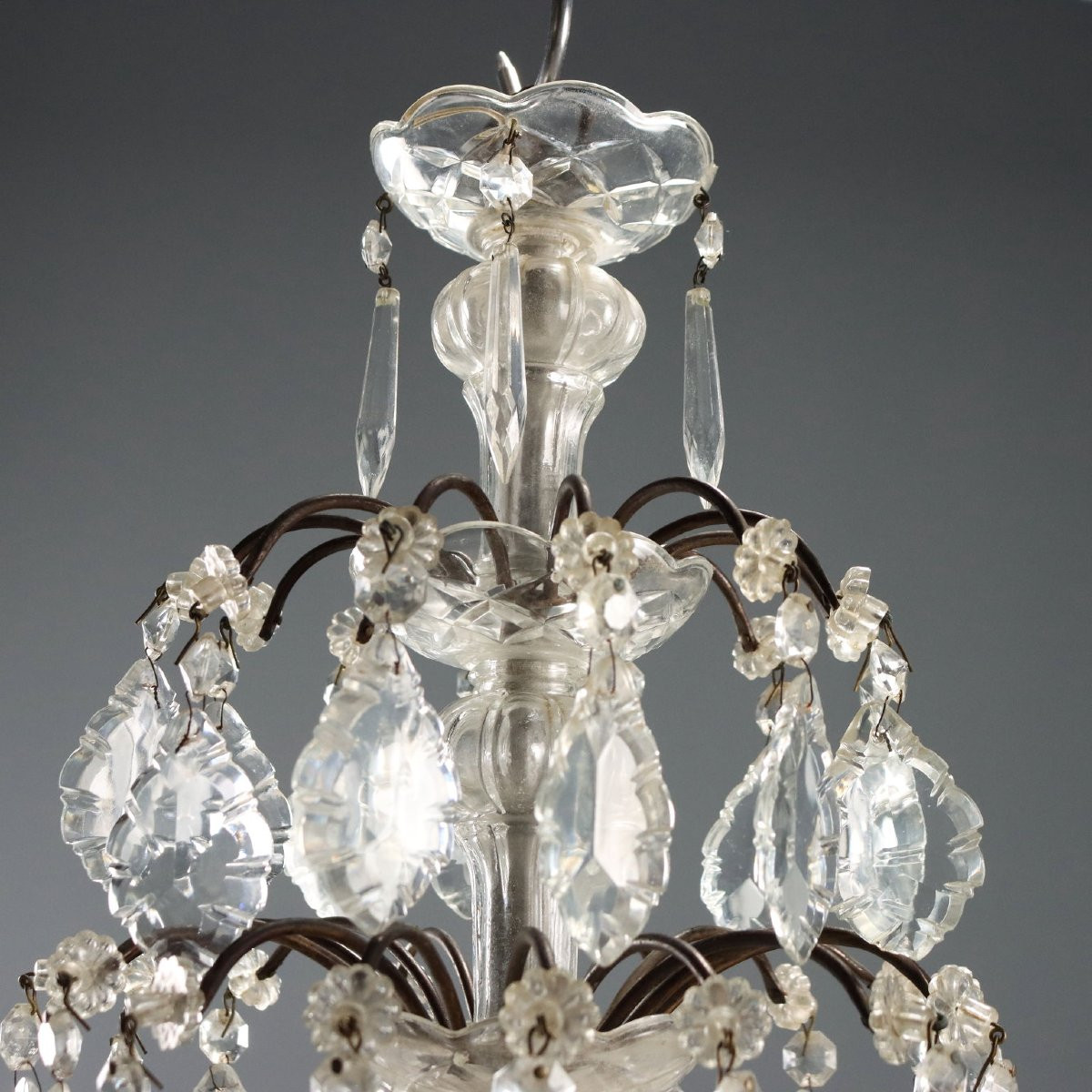 Coppia di Lampadari a Dodici Luci Italia Inizio XX Secolo-photo-4