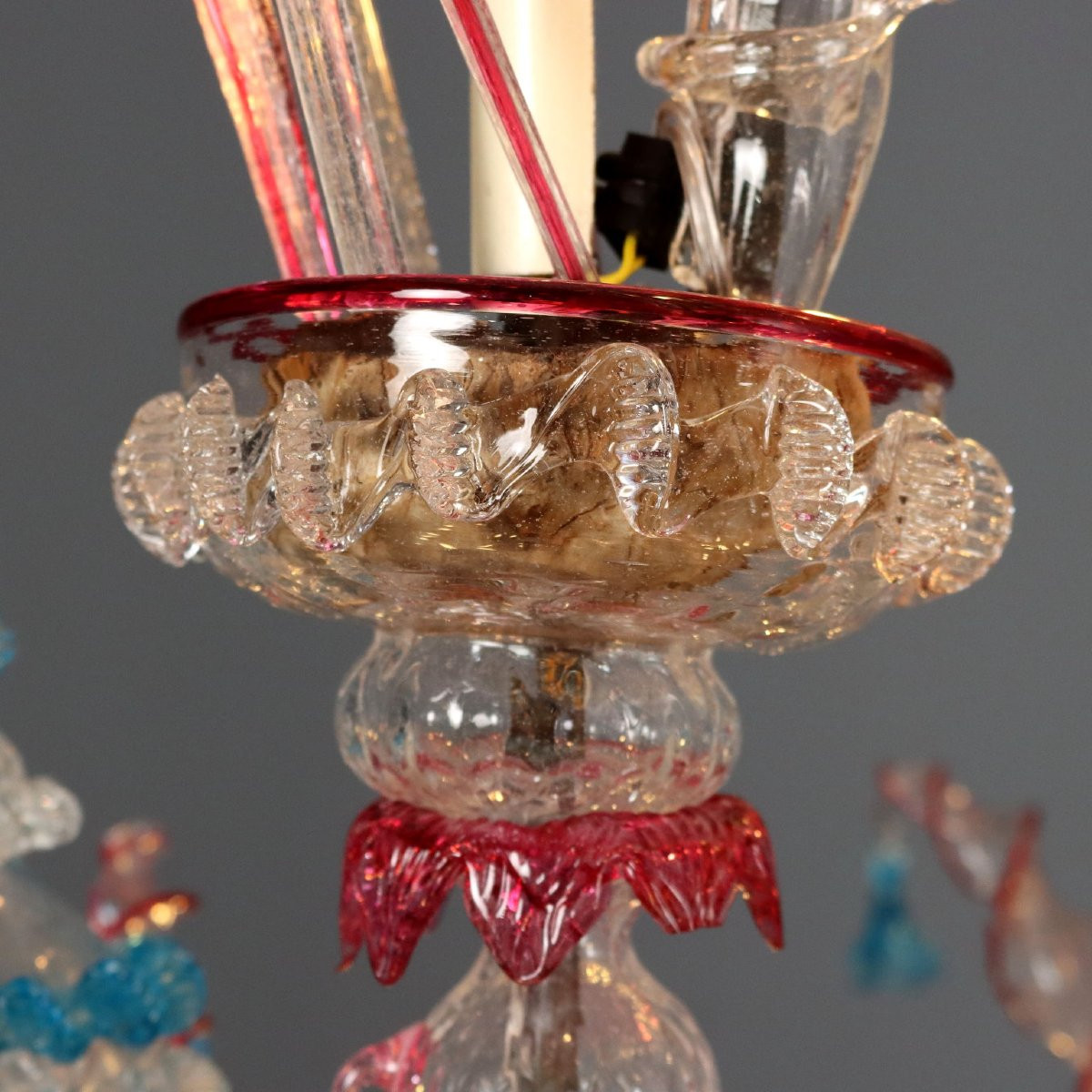 Lampadario "Ca Rezzonico Grande Lampadario di Murano-photo-6