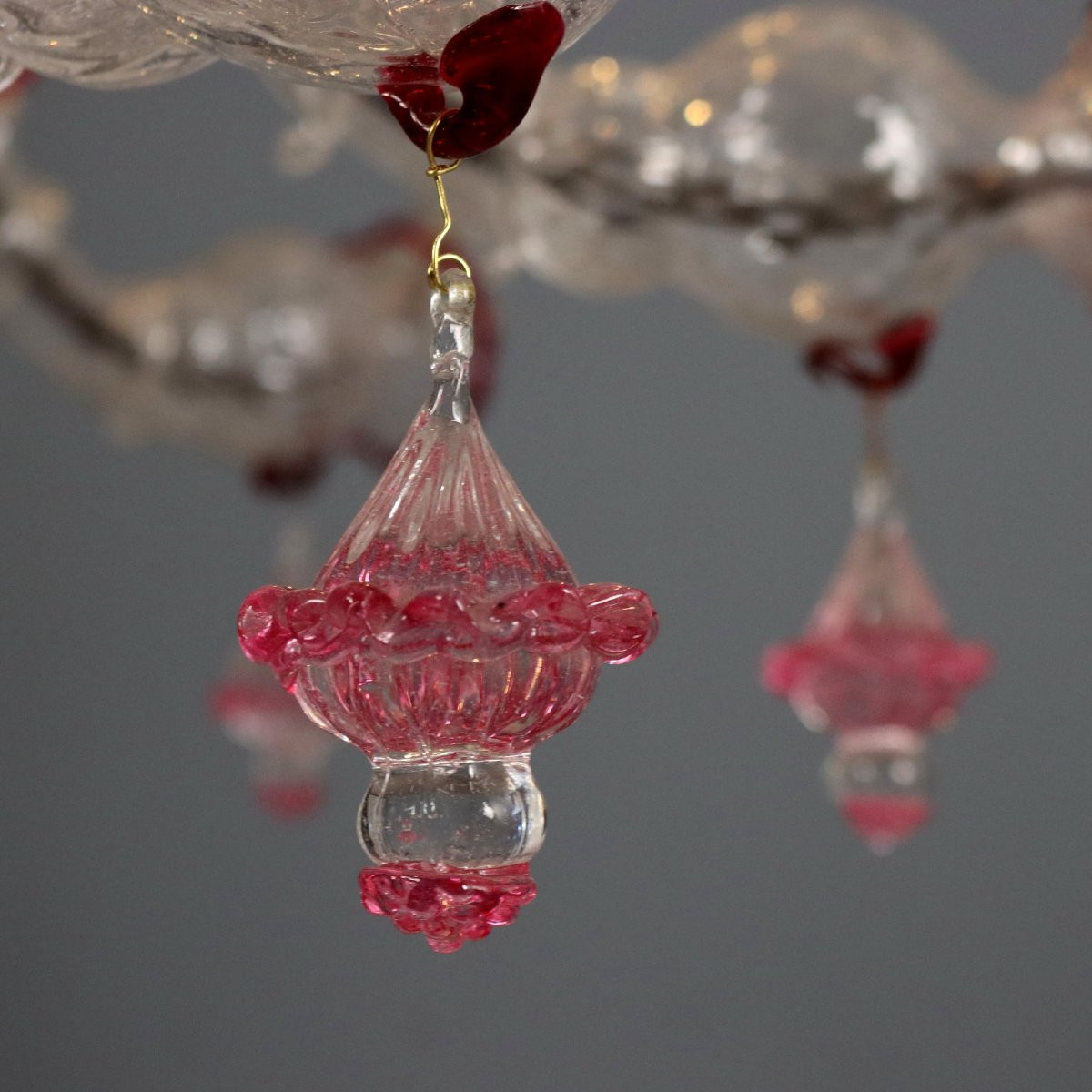 Lampadario "Ca Rezzonico Grande Lampadario di Murano-photo-8