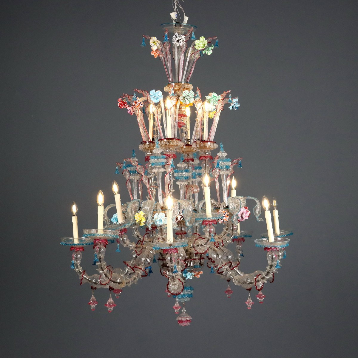 Lampadario "Ca Rezzonico Grande Lampadario di Murano