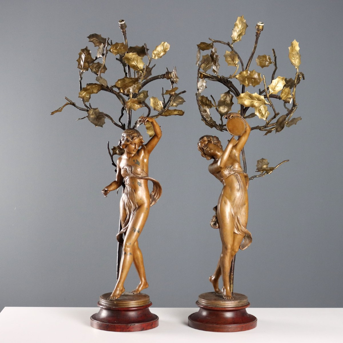 Coppia di Lampade da Tavolo Italia Prima Metà XX Secolo