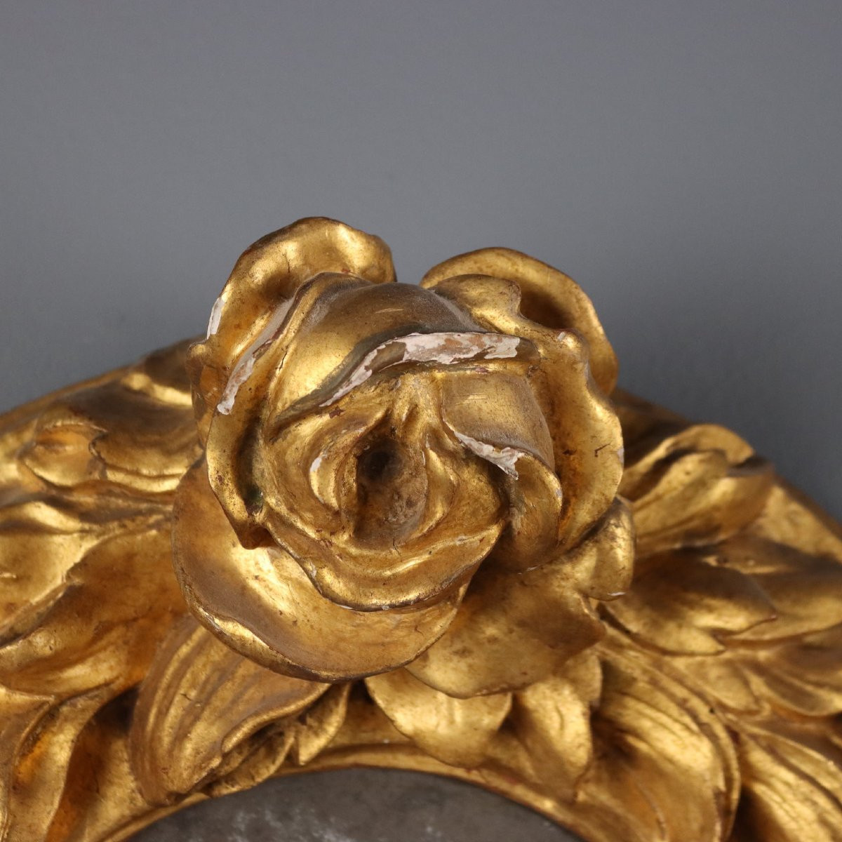 Specchierina Intagliata Dorata Italia Inizio XVIII Secolo-photo-3