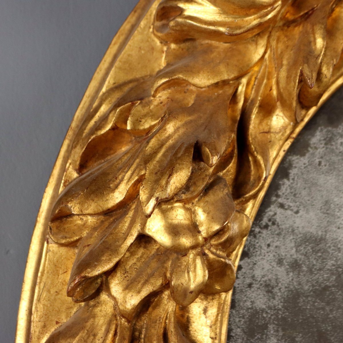 Specchierina Intagliata Dorata Italia Inizio XVIII Secolo-photo-4