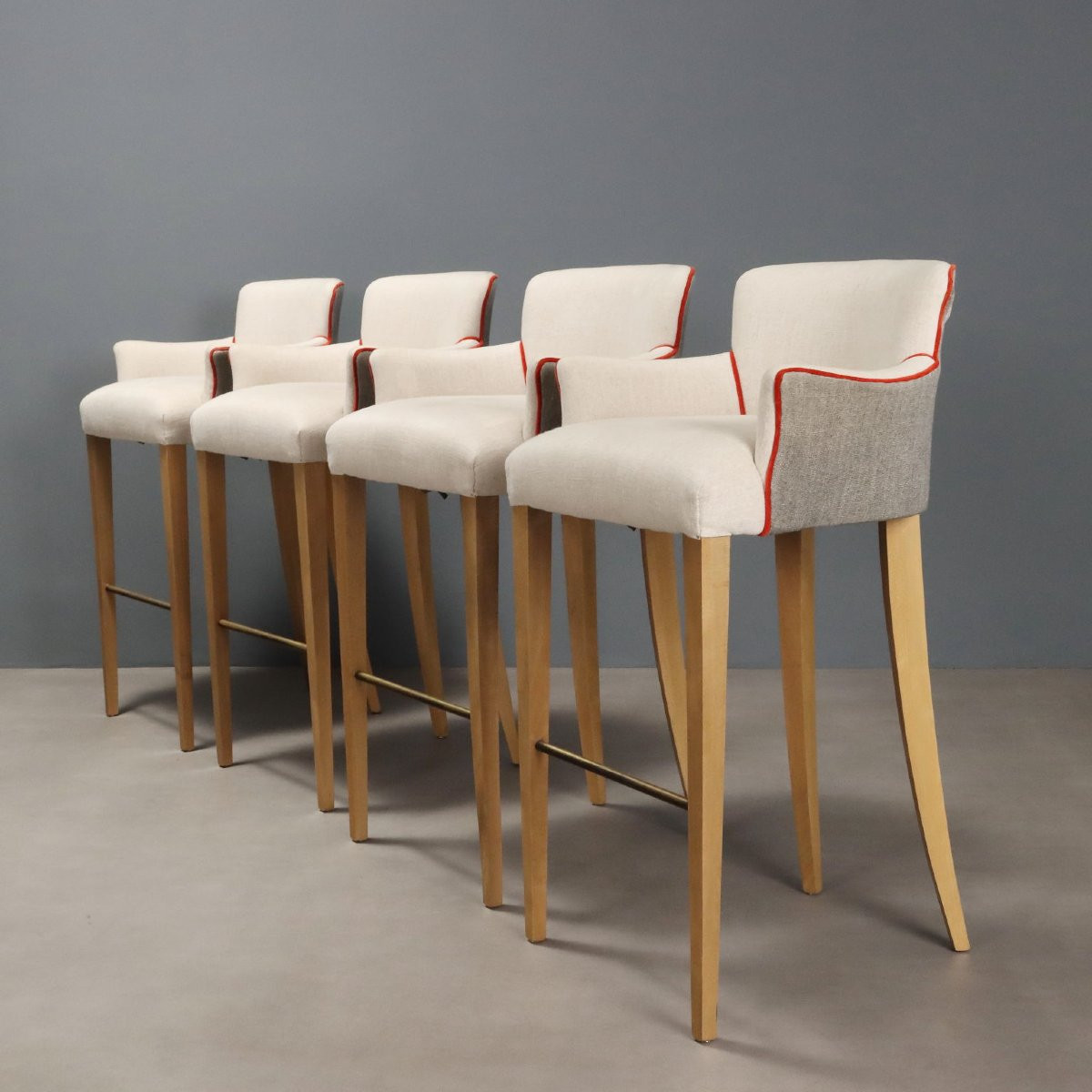 Gruppo di Otto Sgabelli Inghilterra XX Secolo-photo-4