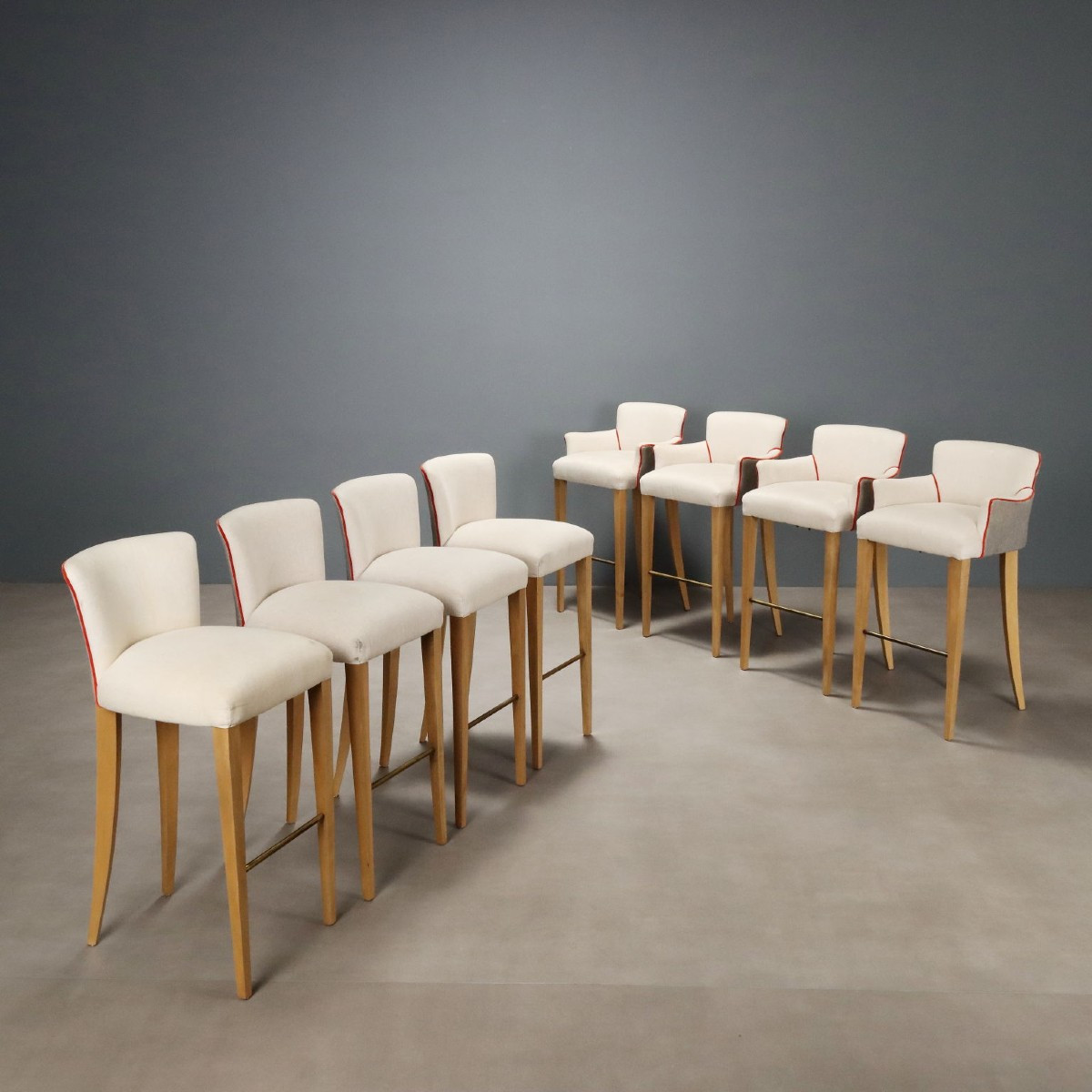 Gruppo di Otto Sgabelli Inghilterra XX Secolo