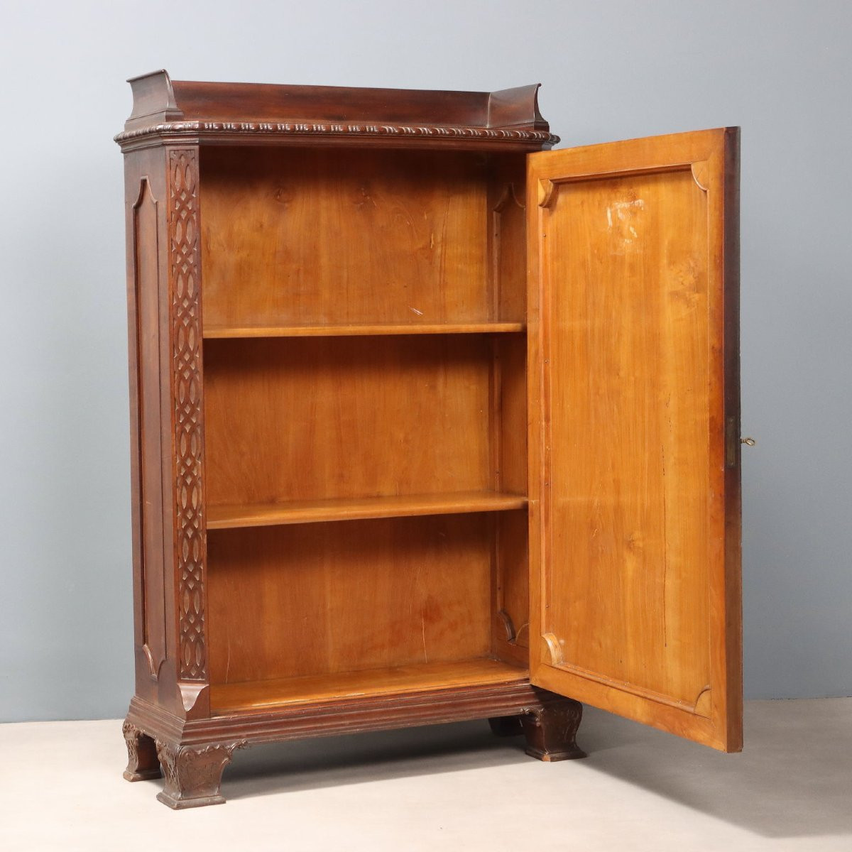 Coppia di Credenze in Mogano Inghilterra Inizio XX Secolo-photo-4