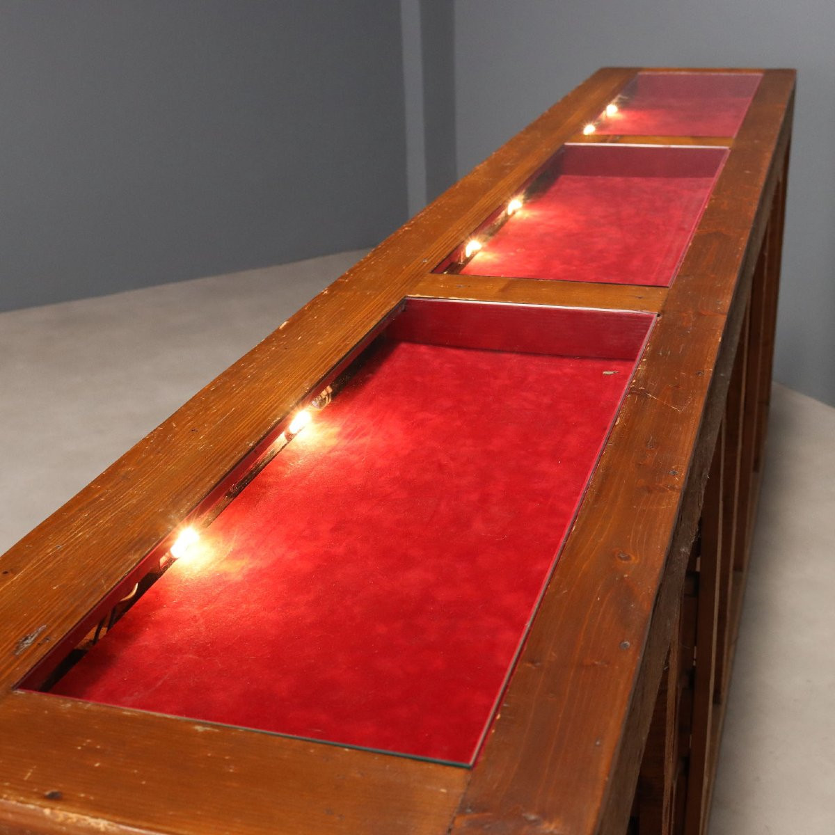 Mobile Cassettiera in Abete Tinto Noce Italia Inizio XX Secolo-photo-4