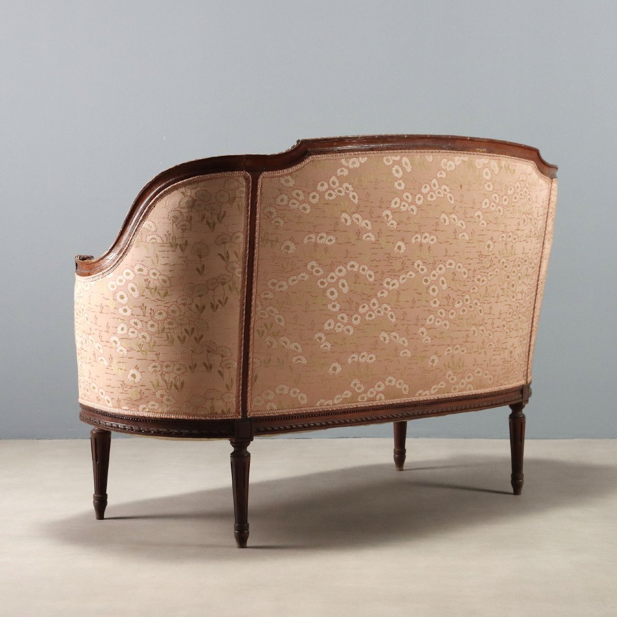 Divano in Stile Neoclassico in Noce Italia Fine XIX Secolo-photo-3