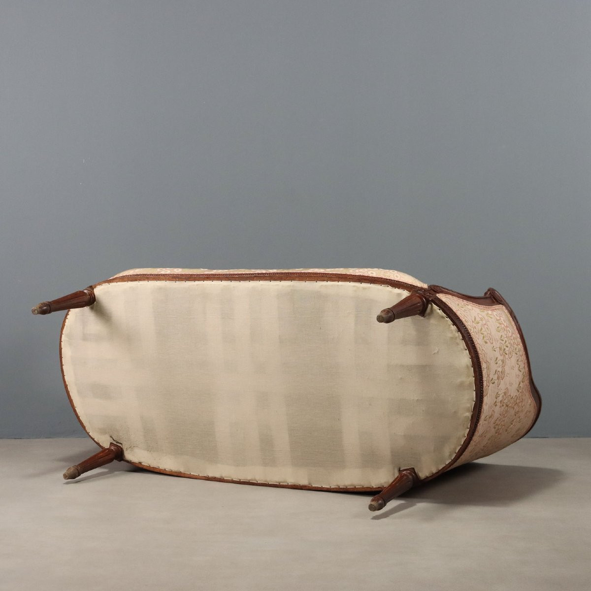 Divano in Stile Neoclassico in Noce Italia Fine XIX Secolo-photo-4