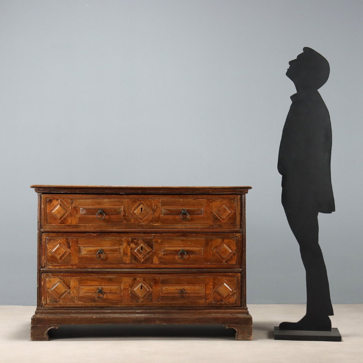 Canterano Barocco in Noce Veneto Inizio XVIII Secolo-photo-2