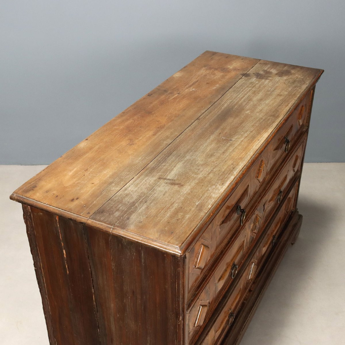 Canterano Barocco in Noce Veneto Inizio XVIII Secolo-photo-4