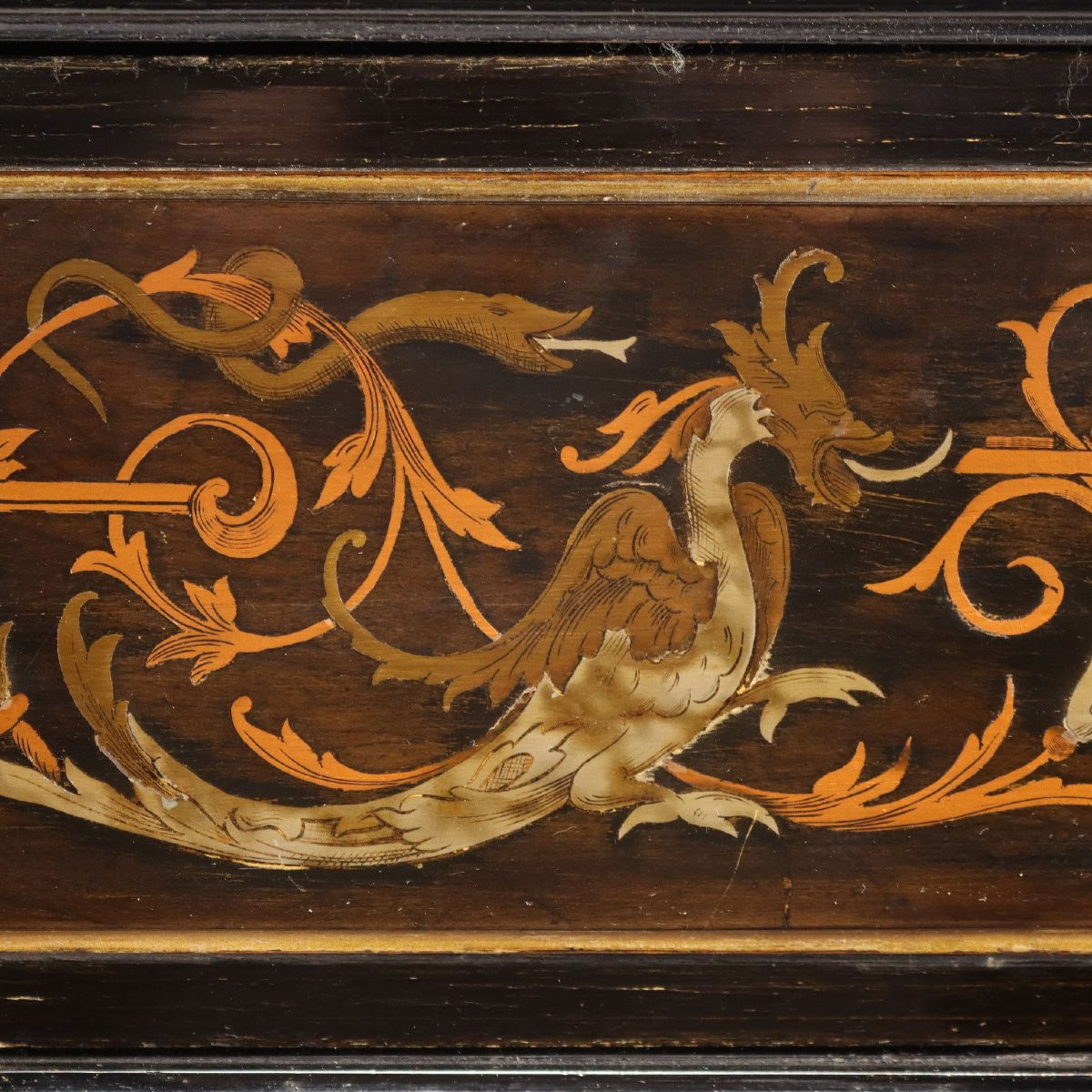 Secretaire in Mogano Ebanizzato Italia XIX Secolo-photo-4