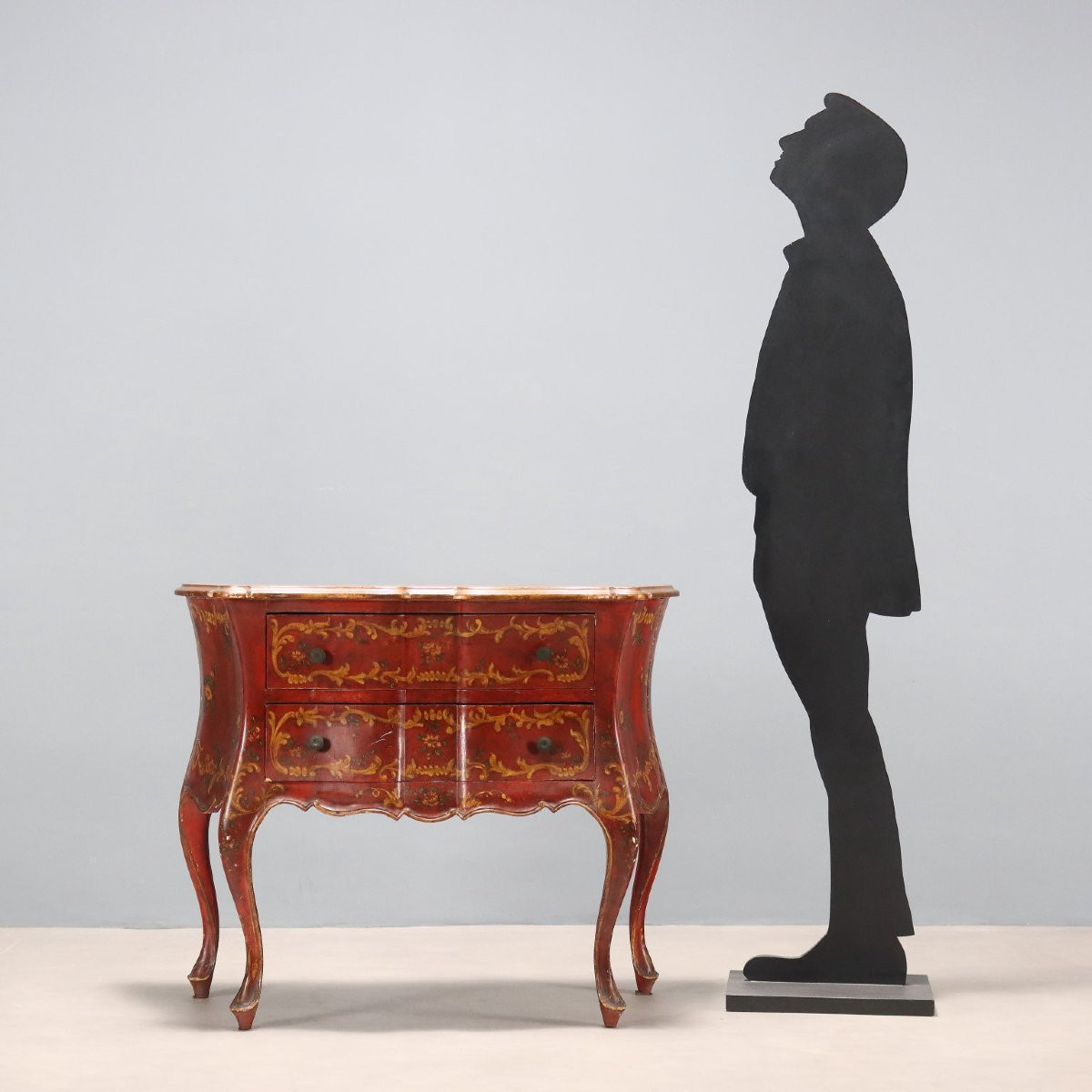 Piccolo Cassettone in Stile Barocchetto Veneziano Fine XIX Secolo-photo-2