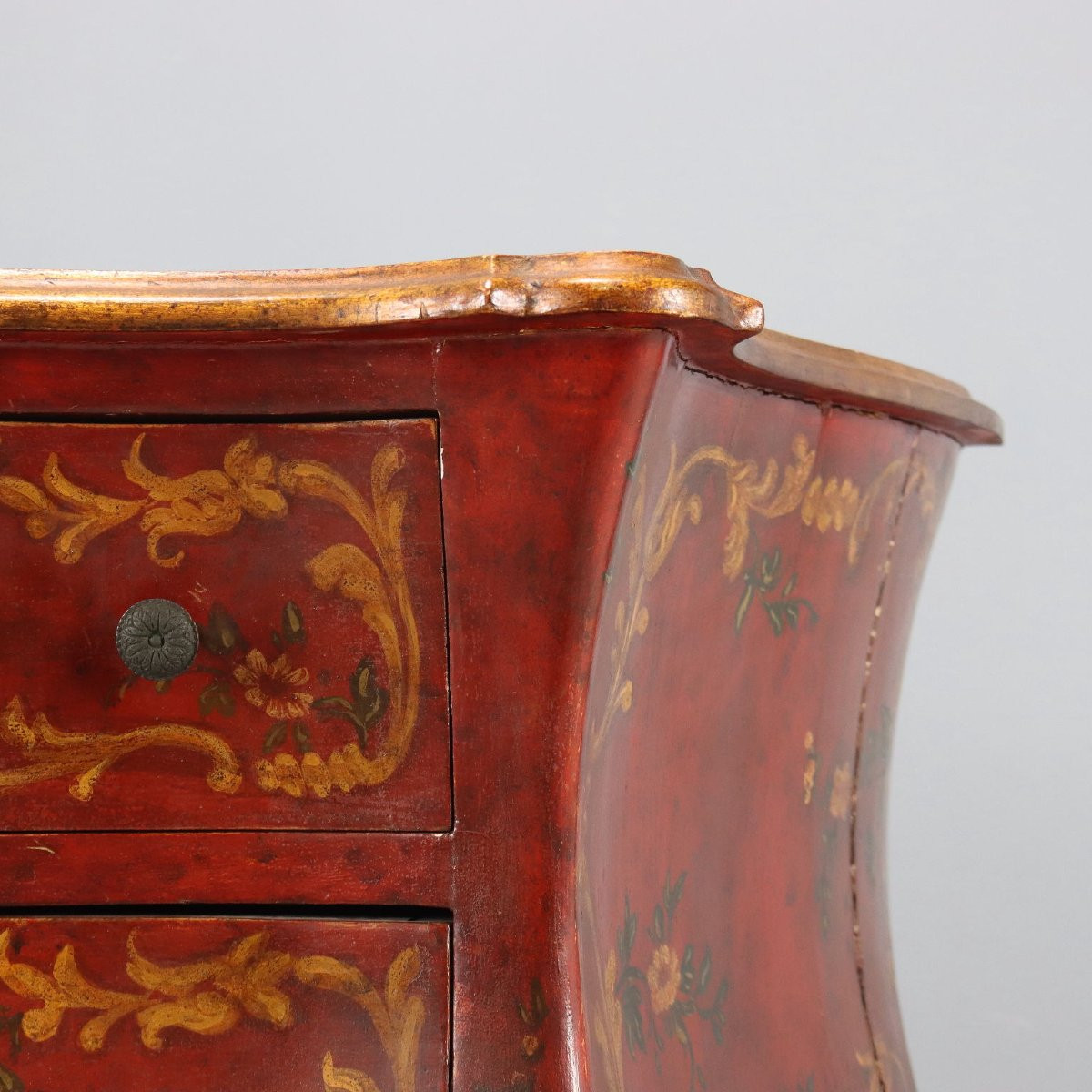 Piccolo Cassettone in Stile Barocchetto Veneziano Fine XIX Secolo-photo-3