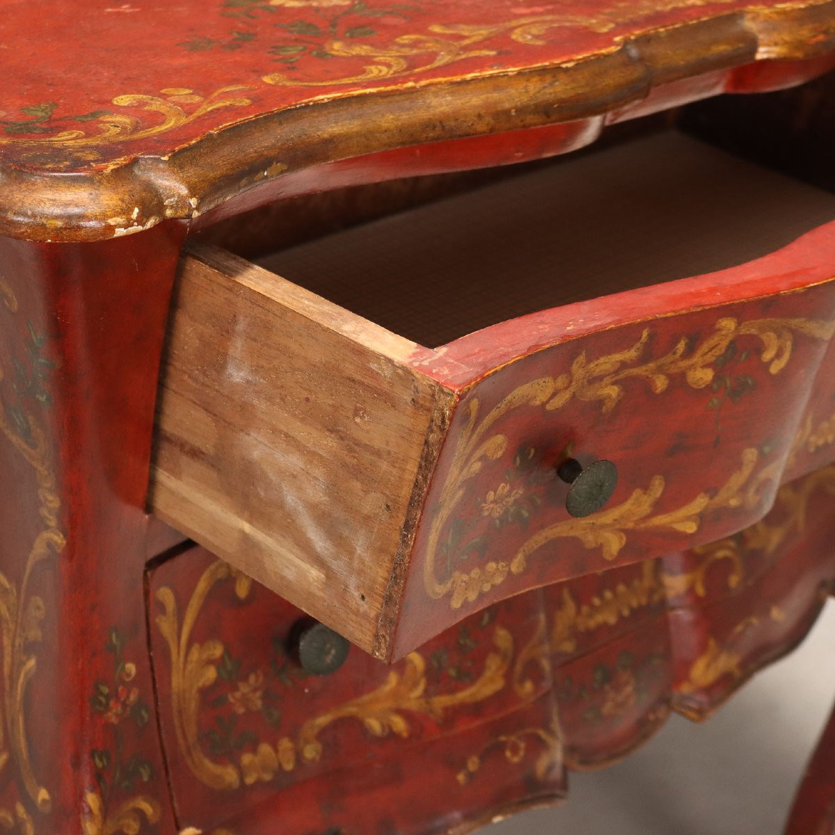 Piccolo Cassettone in Stile Barocchetto Veneziano Fine XIX Secolo-photo-4