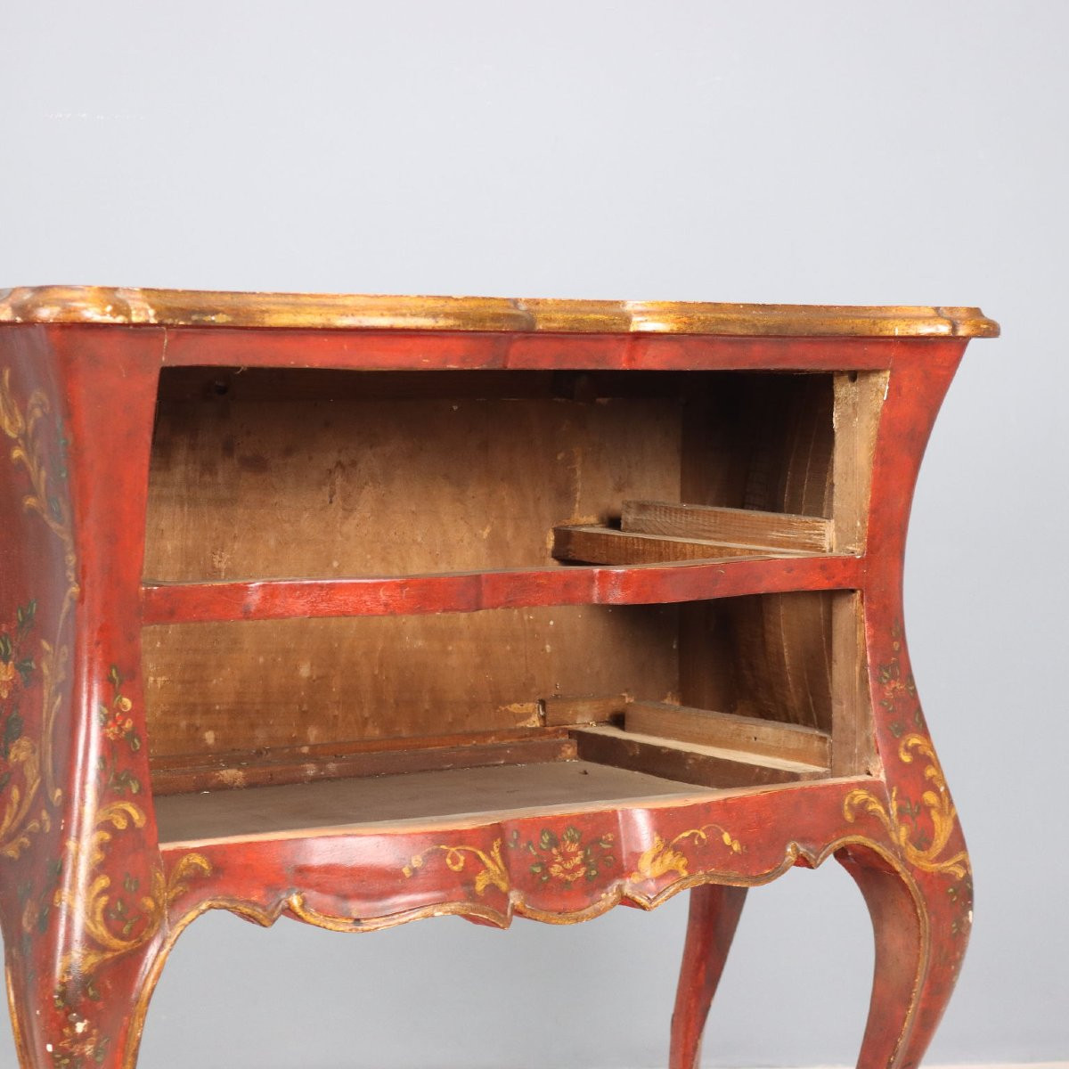 Piccolo Cassettone in Stile Barocchetto Veneziano Fine XIX Secolo-photo-4