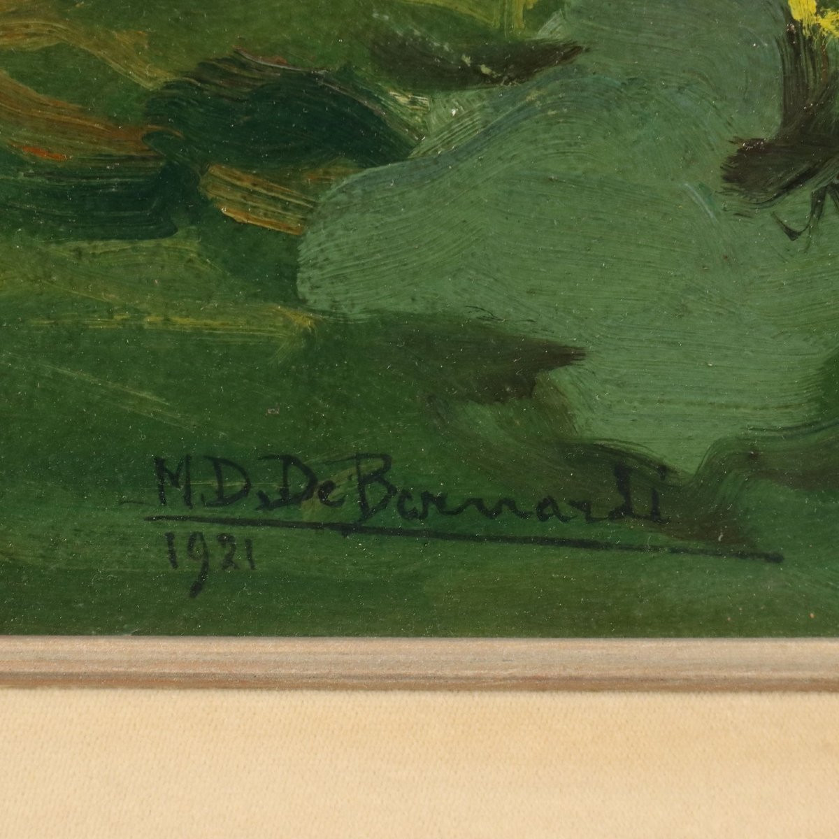 Dipinto di Domenico De Bernardi - Paesaggio di Campagna 1921-photo-2