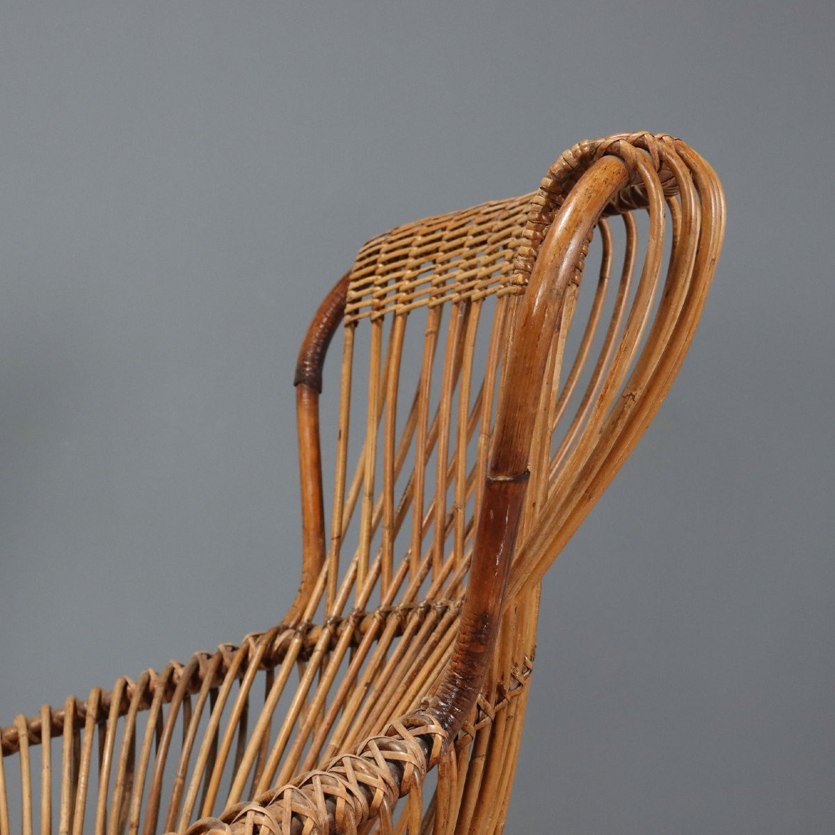 Due Poltrone 'Margherita' di Franco Albini - Produzione Bonacina Anni 50-60-photo-1