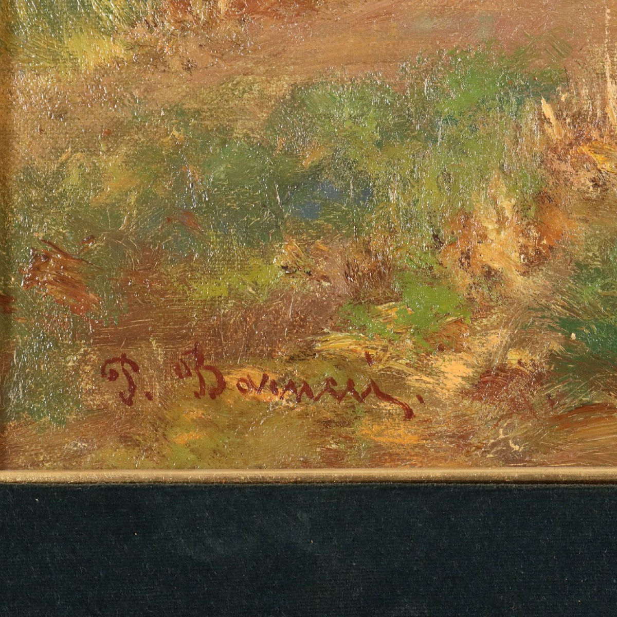 Dipinto di Pietro Barucci - Scena Campestre con Figure-photo-4