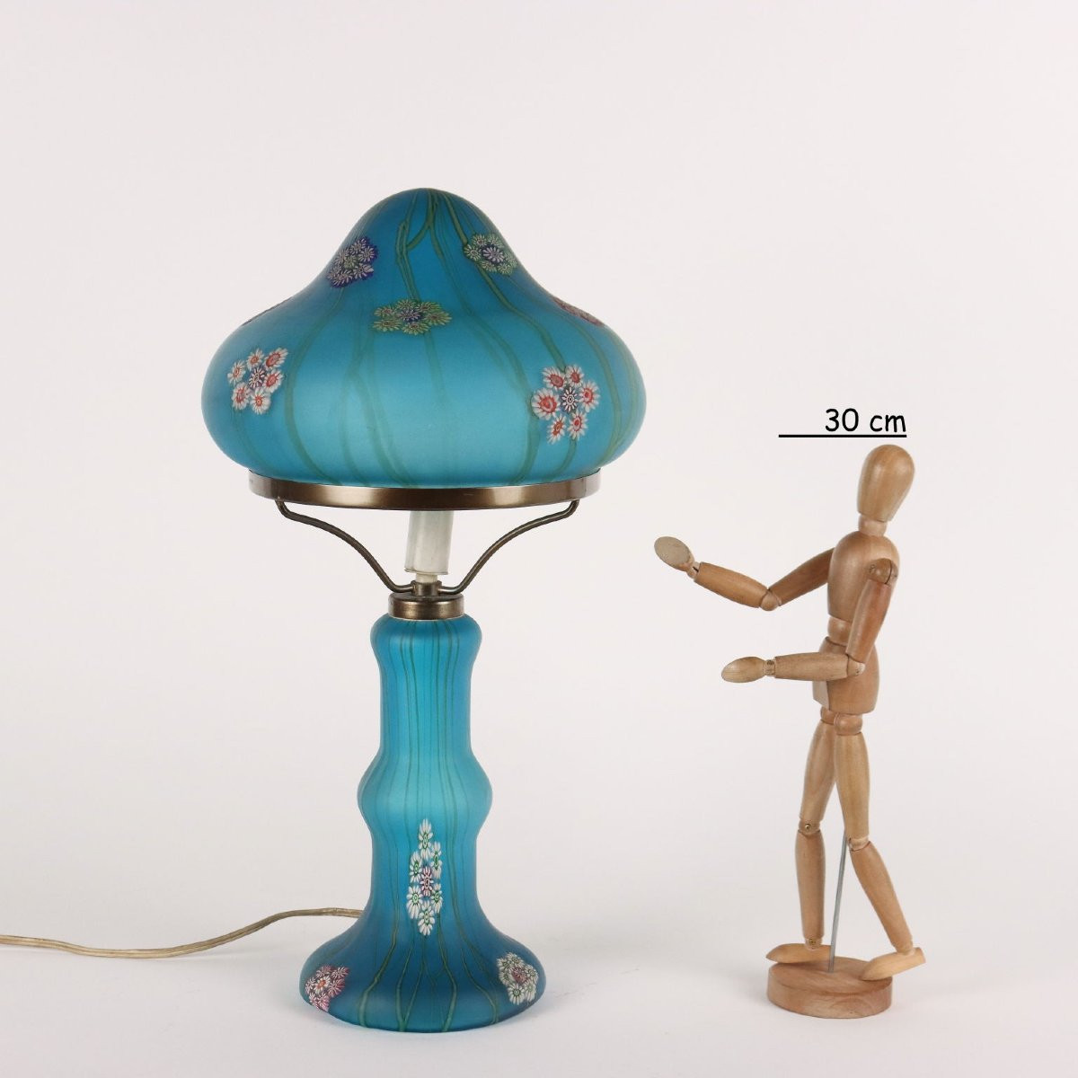 Lampada da Tavolo Millefiori Fratelli Toso Murano - Italia Anni '50-photo-2